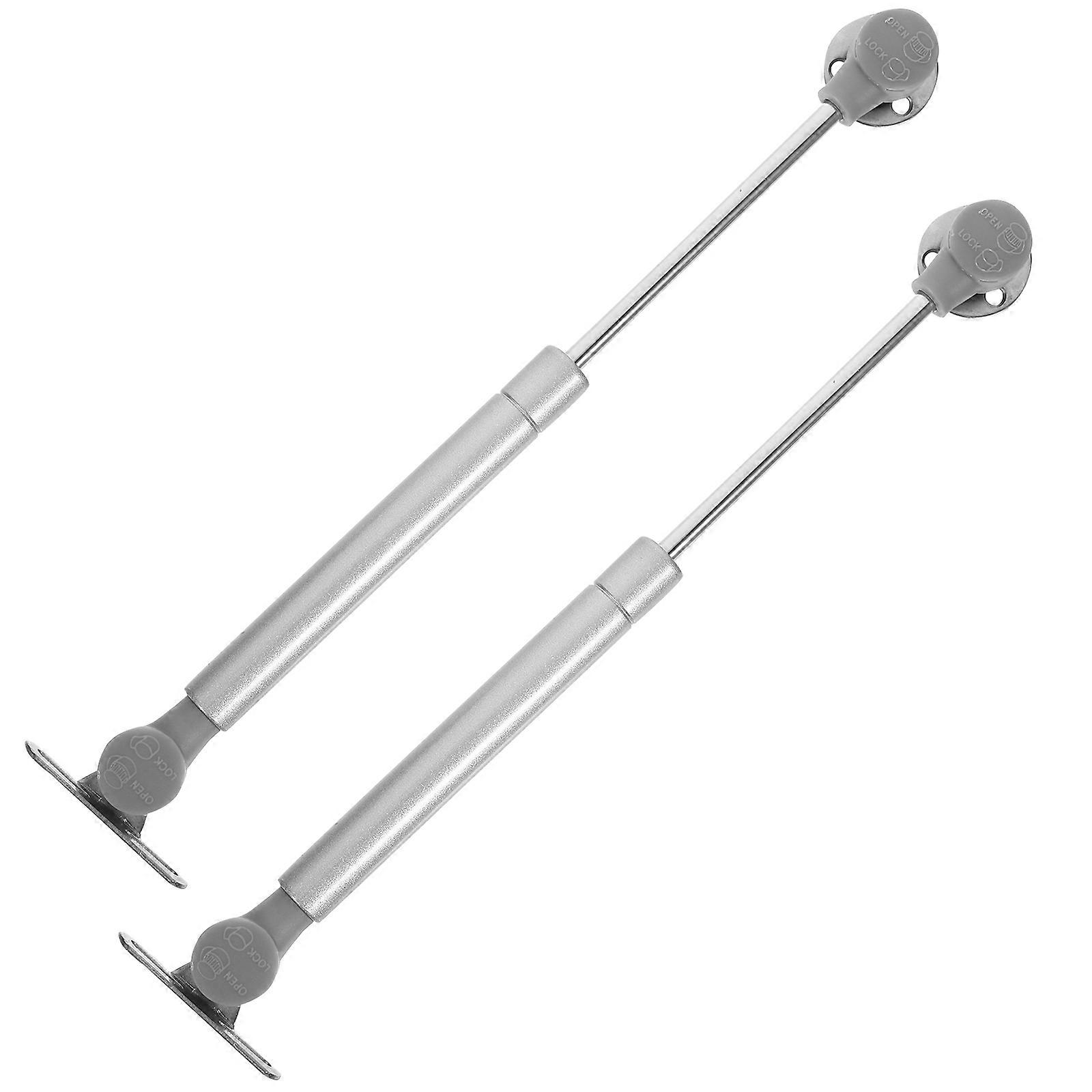 Hydraulic Pressure Support Gas Strut for Silent Closing Silver ABS Telescopic Support Rod 2 Pcs