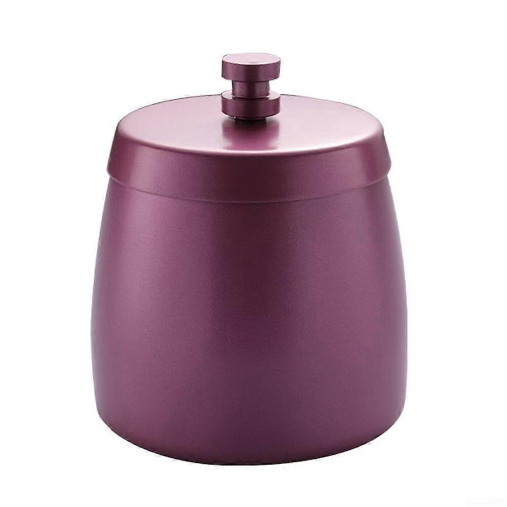 Efficient soot collector made of stainless steel with lid, odorproof, easy to clean (Purple)
