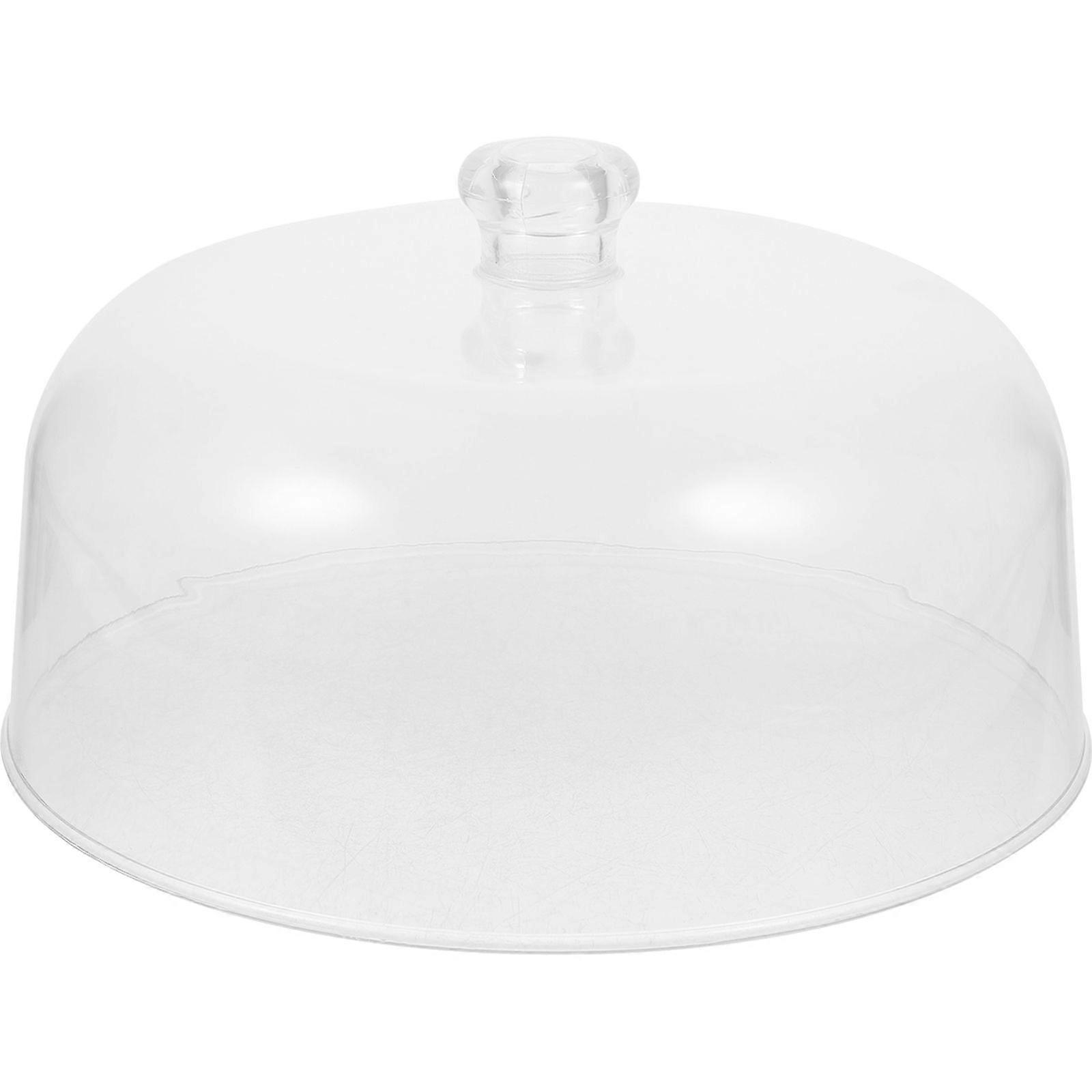 Clear Cake Dome Reusable Plastic Cake Tray Protector Snack Dish Clear Dome Cover
