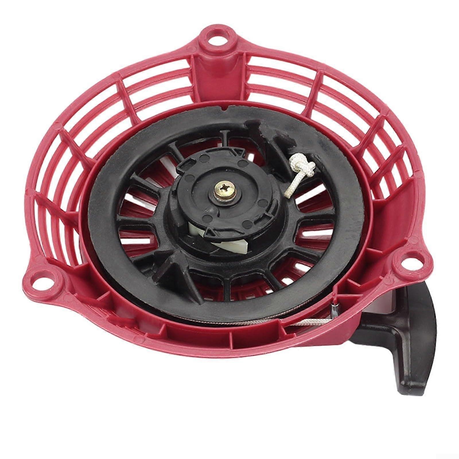 Pull Starter for Honda GC135 GC160 Lawnmower Engines, Replacement Assembly in Red, Durable and Reliable Performance
