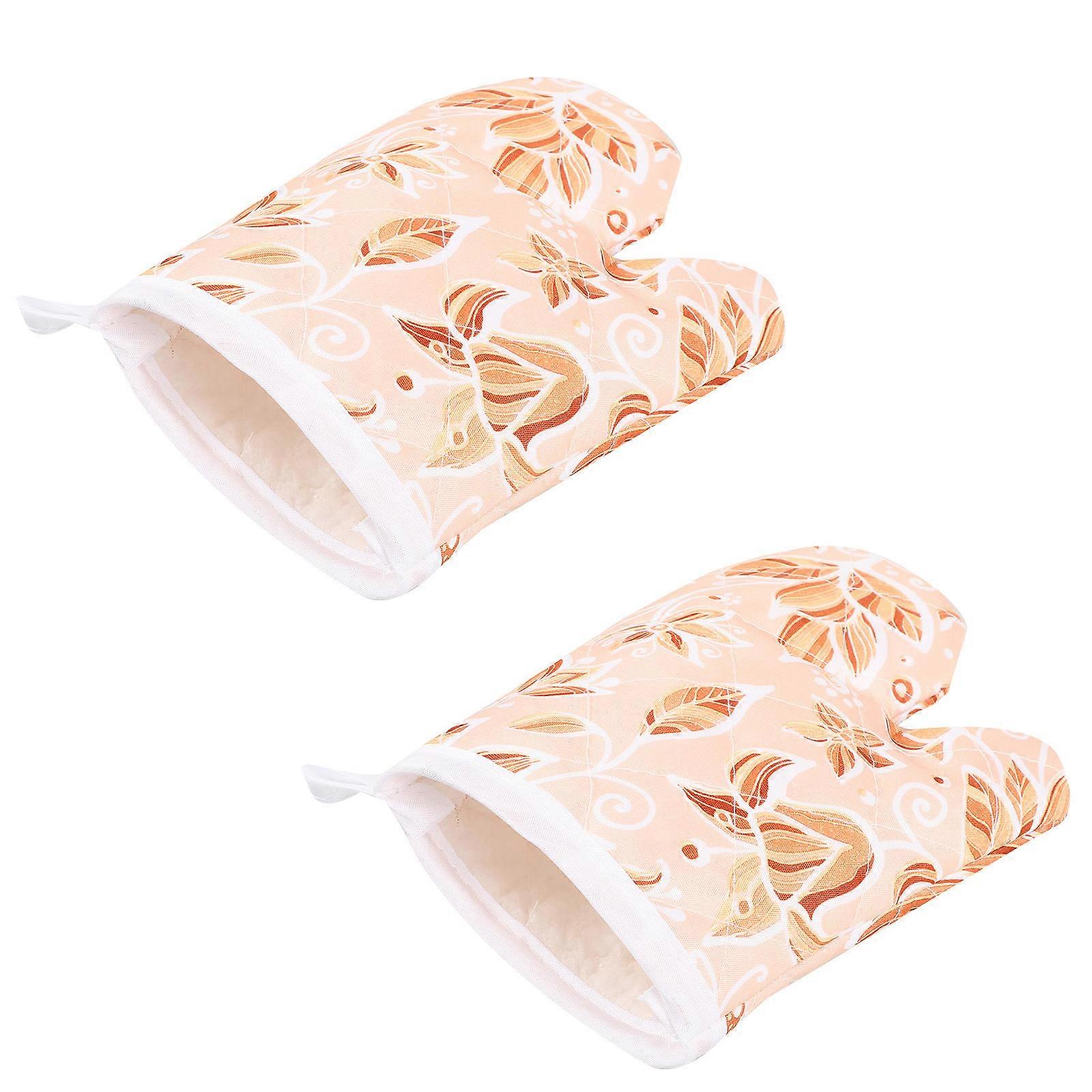 Scald Prevention Baking Mitten For Students Oven Gloves 2Pcs