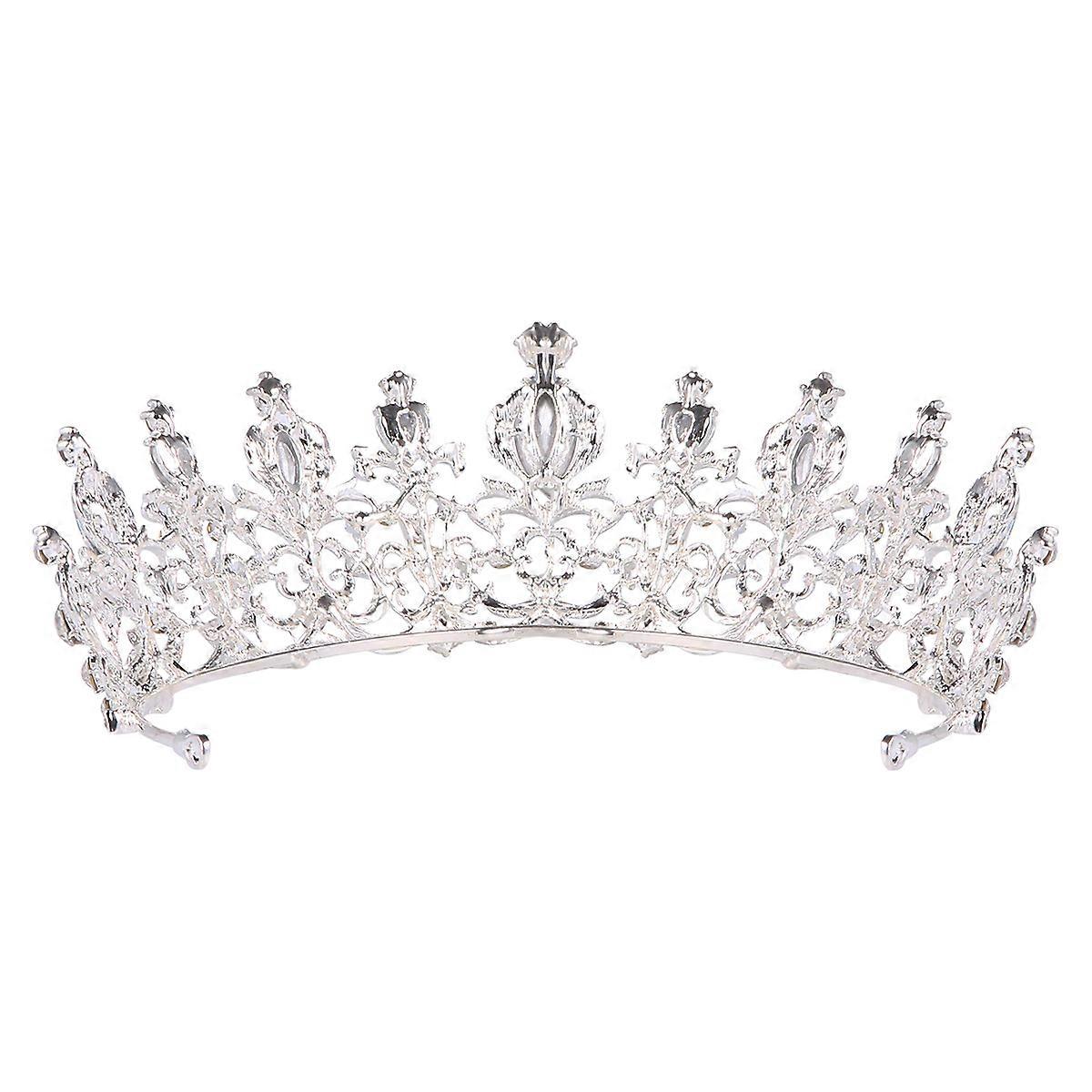 Hochzeitskrone mit Strasssteinen, klassisches Design