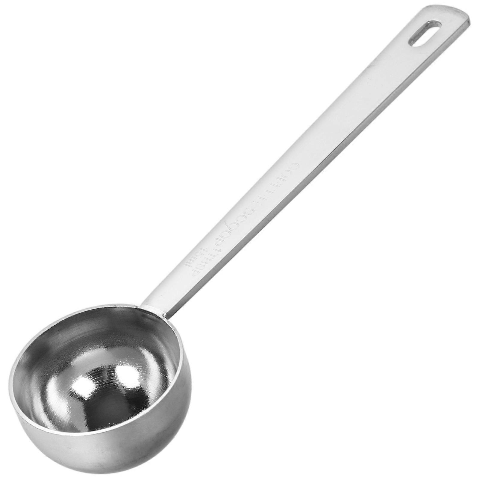 Coffee Measuring Spoon Precision Measurement Kitchen Use Multipurpose Use Silver 14.00X3.50X2.00CM 1Pack