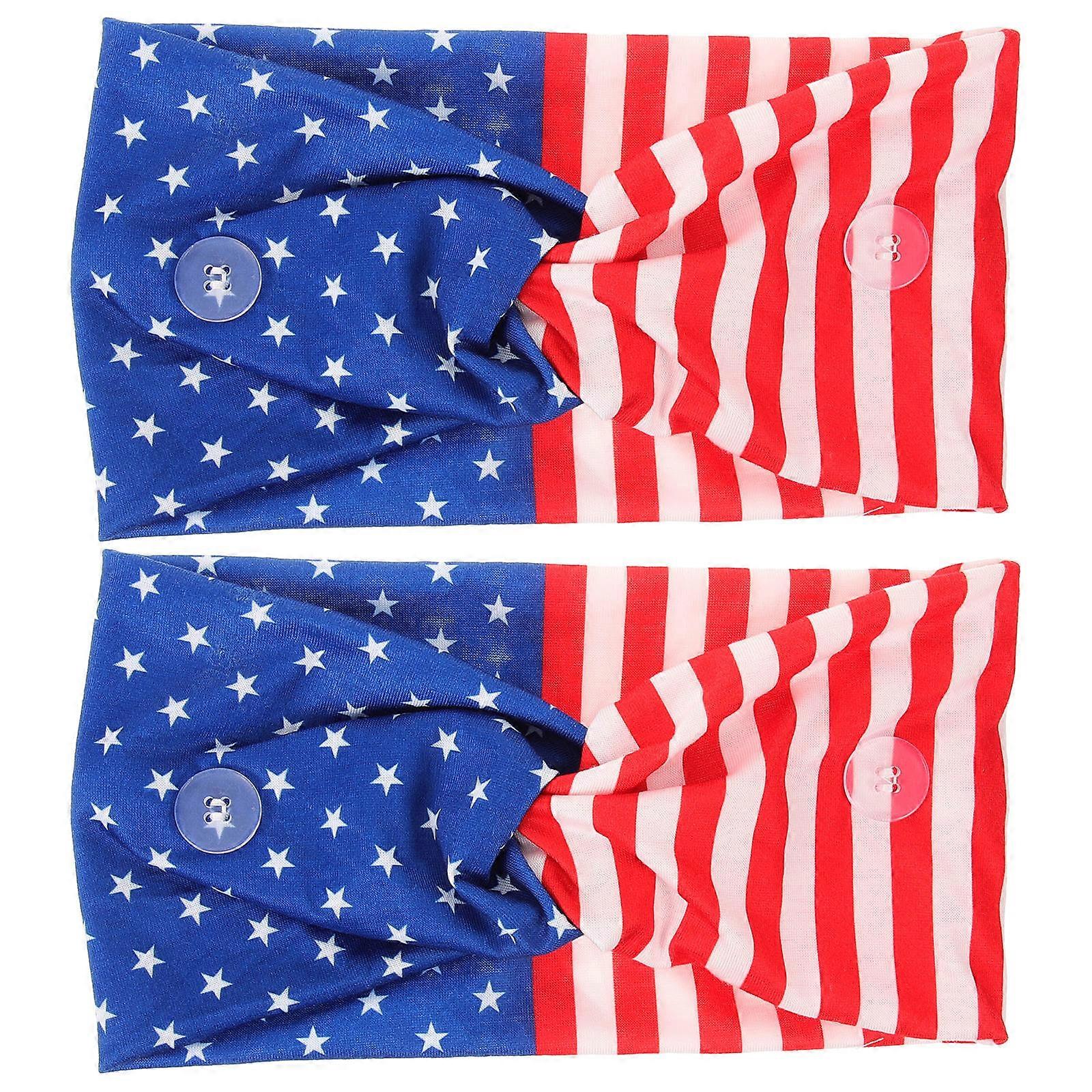 Exercise Headband Assorted Color Sports Training Comfortable Wearing 2Pcs