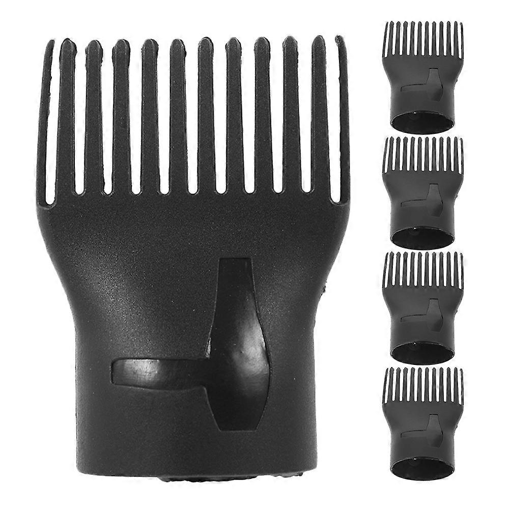 5pcs Hair Dryer Comb Attachment Diffuser Nozzle, High Temperature Resistant, Universal for All Occasions