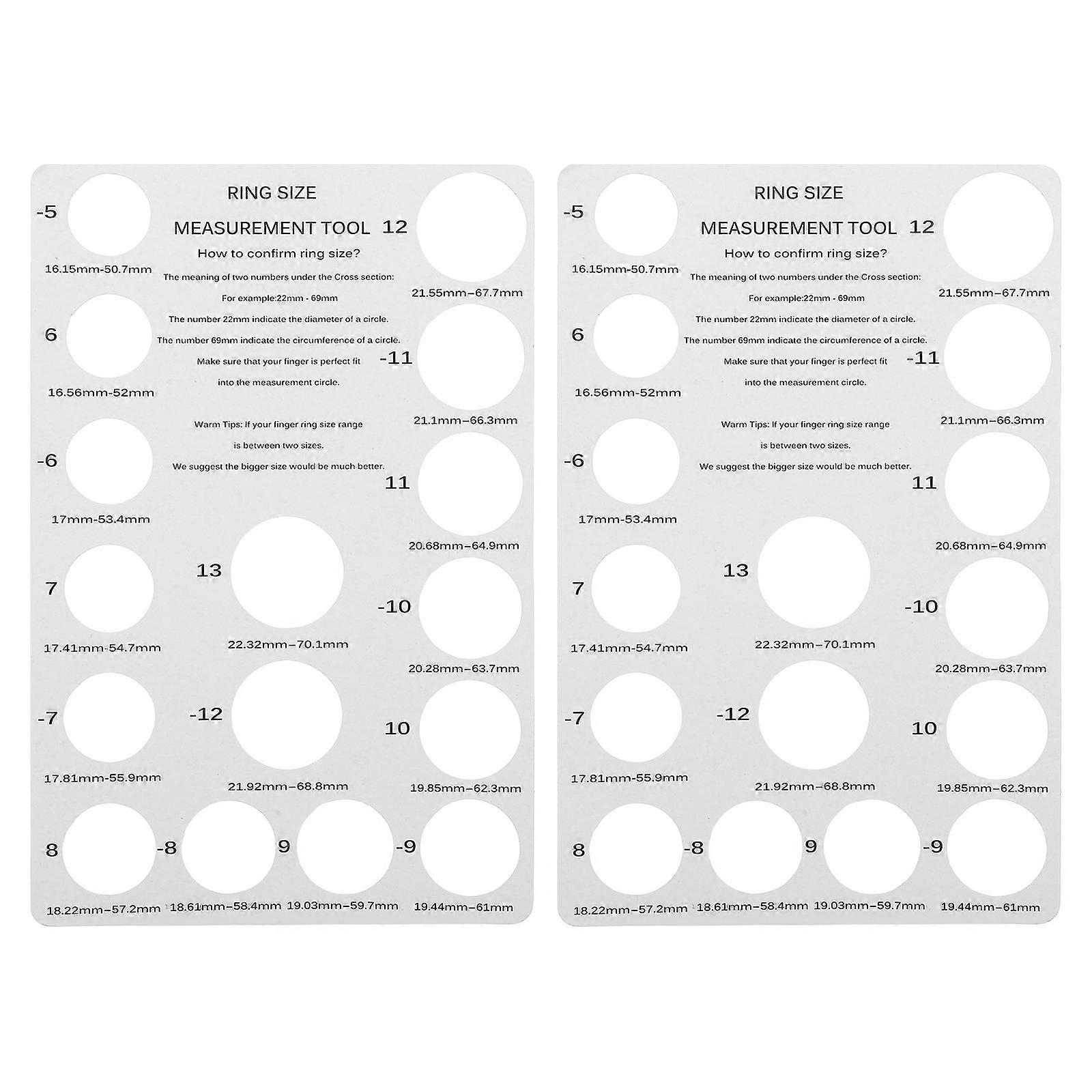 Ring Sizing Tool   2PCS Cardboard Gauge for Accurate Finger Measurement for Jewelry Sizing, Precision Ruler for Comfortable Wear