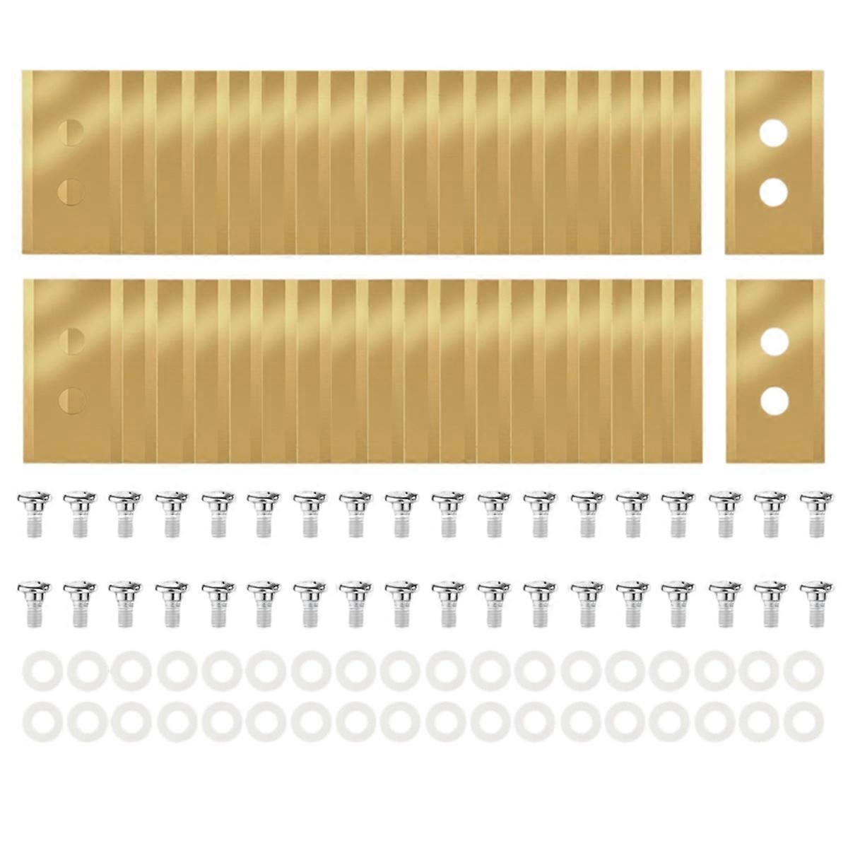 36Pcs Replacement Blades Compatible for Luba & Yuka All Series, Titanium Replacement Robotic Lawnmo