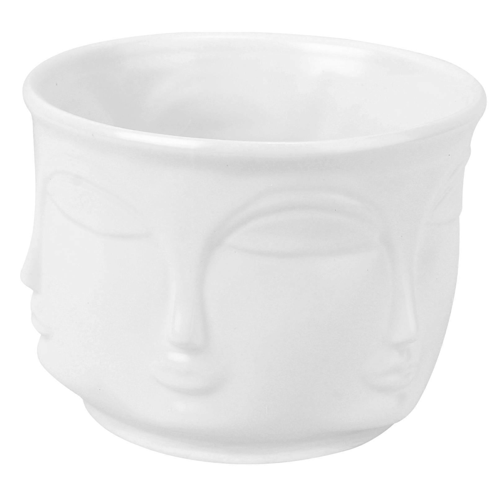 مزهرية زهرة باردة مزهرية سيراميك حديثة لمكتب وعاء الزهور أبيض 1 مجموعة