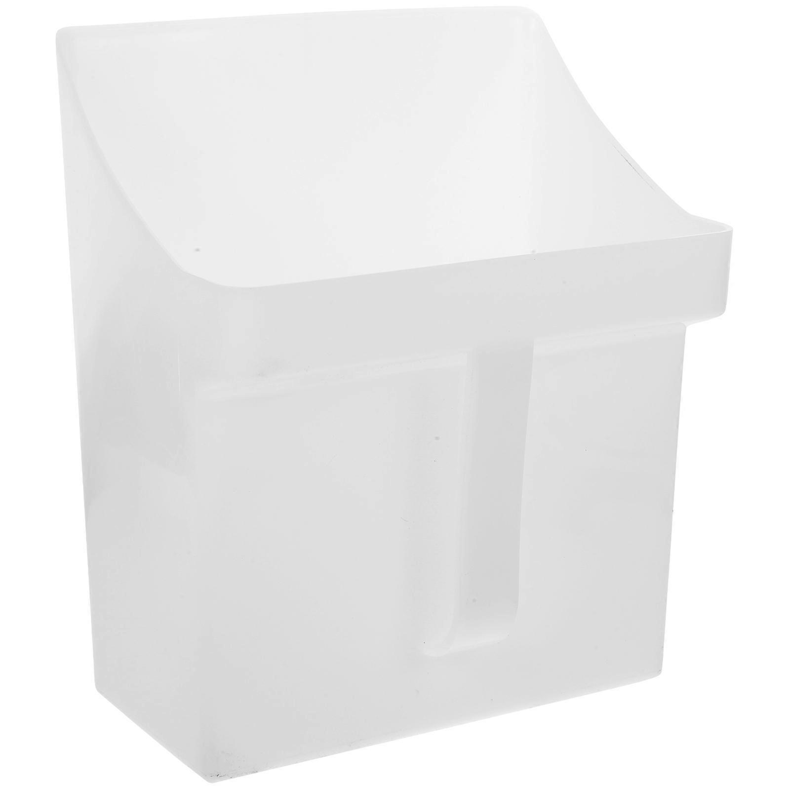 Plastic Reusable Dustpan for .5x20.5cm White Ergonomic Handle Design 1Pcs