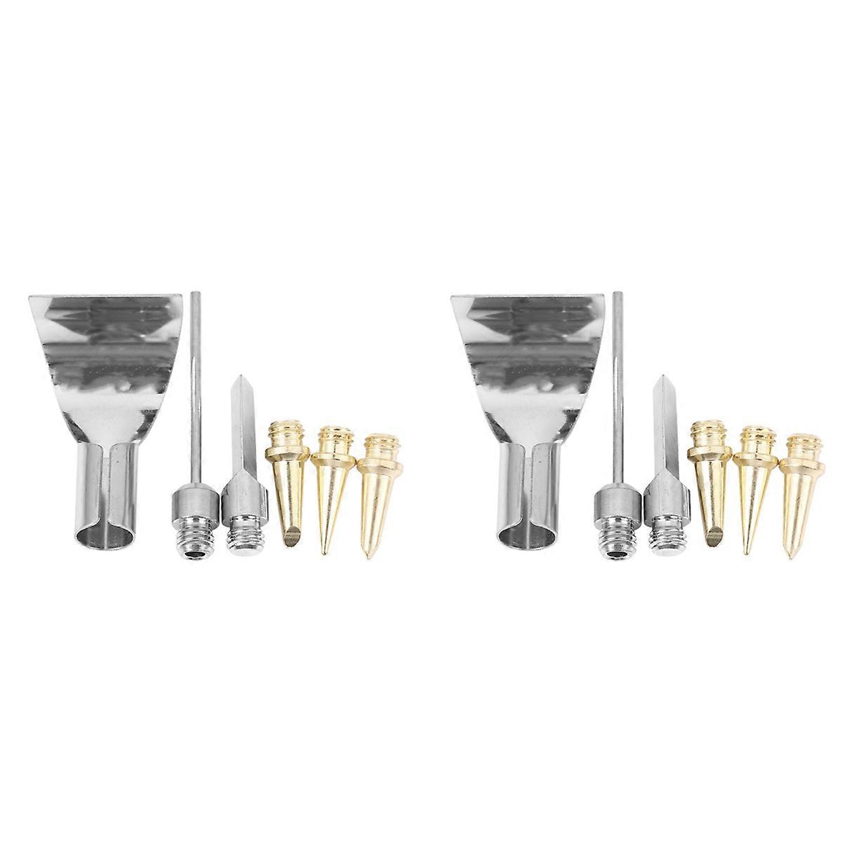 12Pcs Replacement Copper Tips Nozzle Kit for -1115K / Mt-100 Aerated Flame Butane Gas Soldering Iron