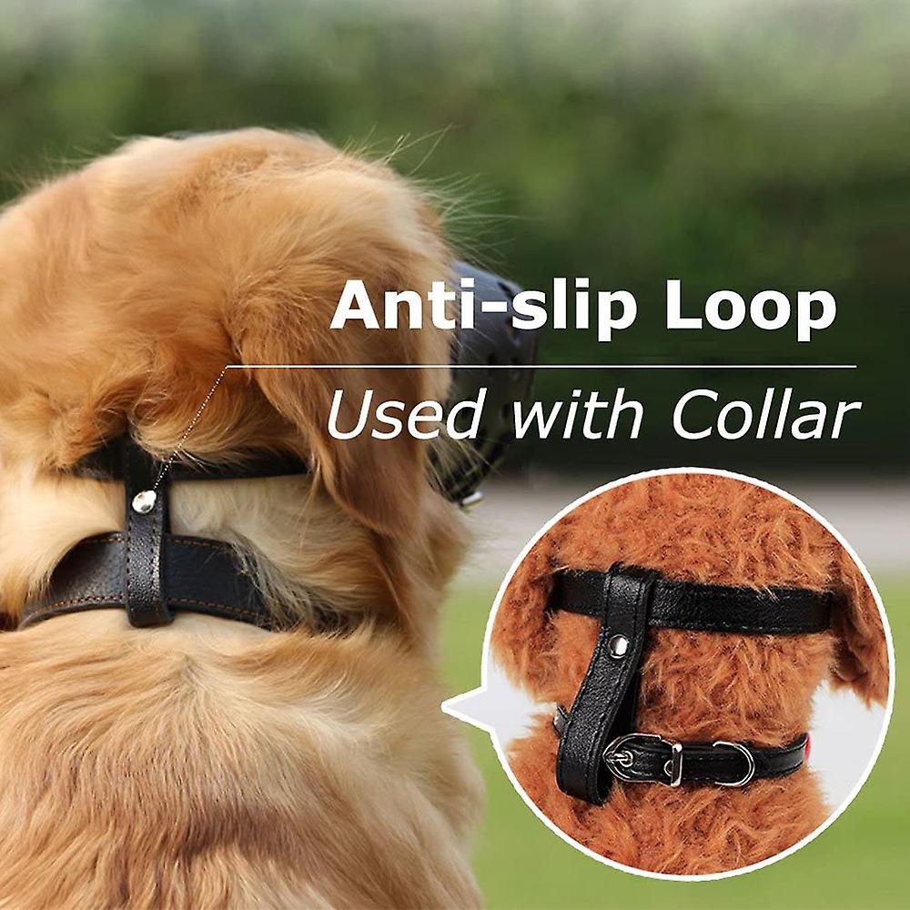 犬のための犬の銃口Puレザーアンチバイトとアンチインジェクションコントロール