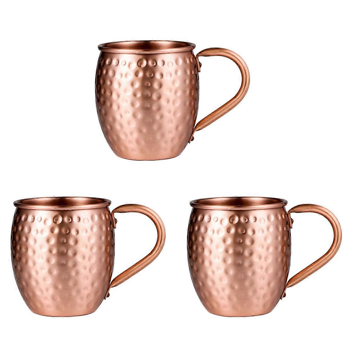 530ML 100% reines Kupfer Becher Becher Trommel Tasse Cocktail Tasse, A