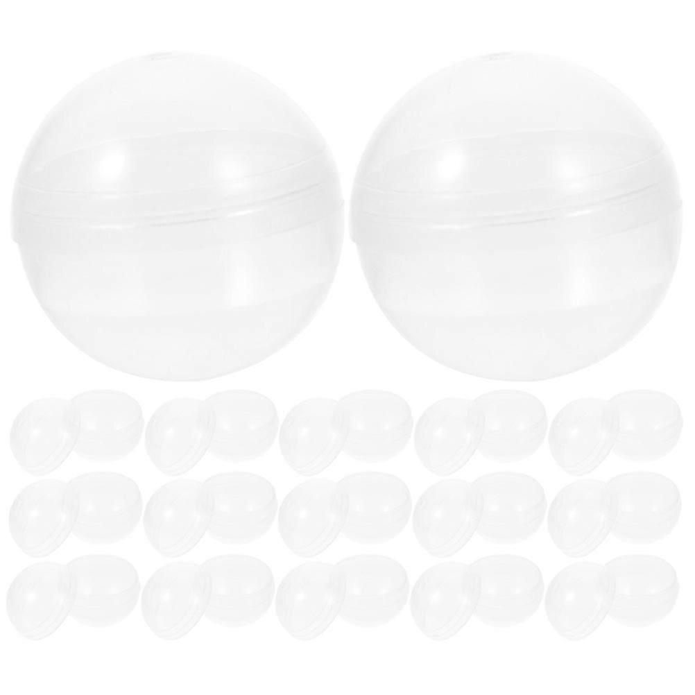 20Pcs Claw Machines Toy Storage Balls Transparent Fillable Balls Displaying Round Clear Balls