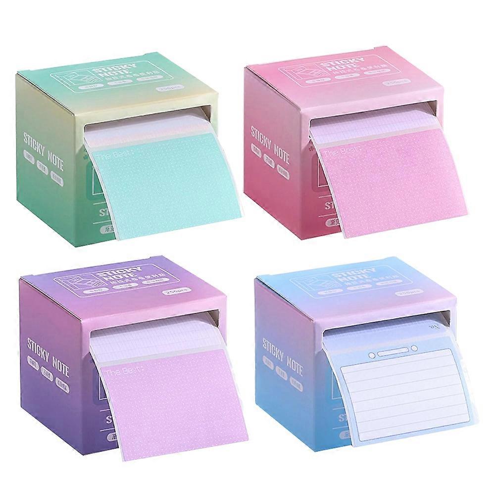 Note Pads For Work Full Stick Notes Assorted Color Memo Pads 4Pcs For Professionals