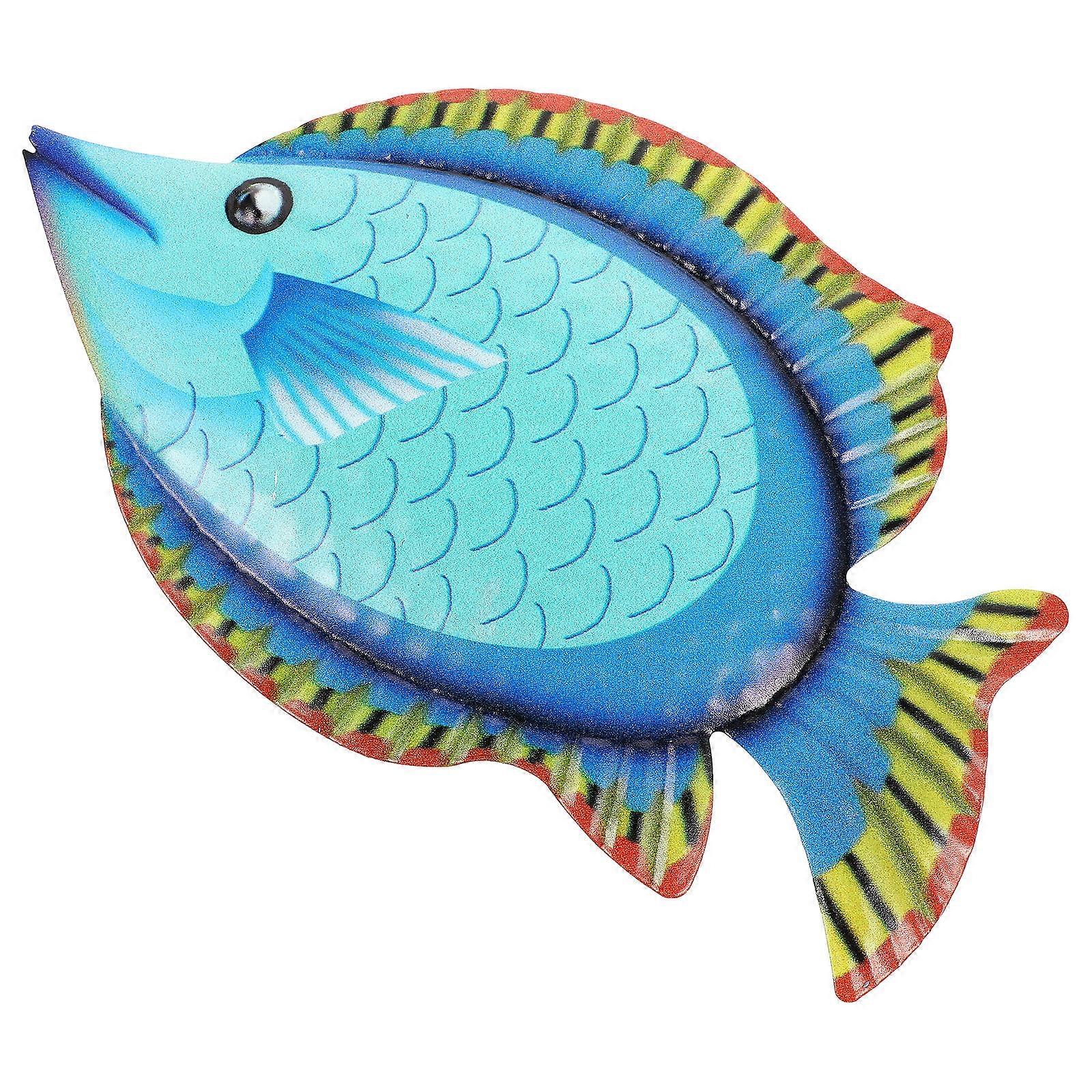 Iron Fish Ornament for Decor Color Easy to Suspend Stable Material 1Pc