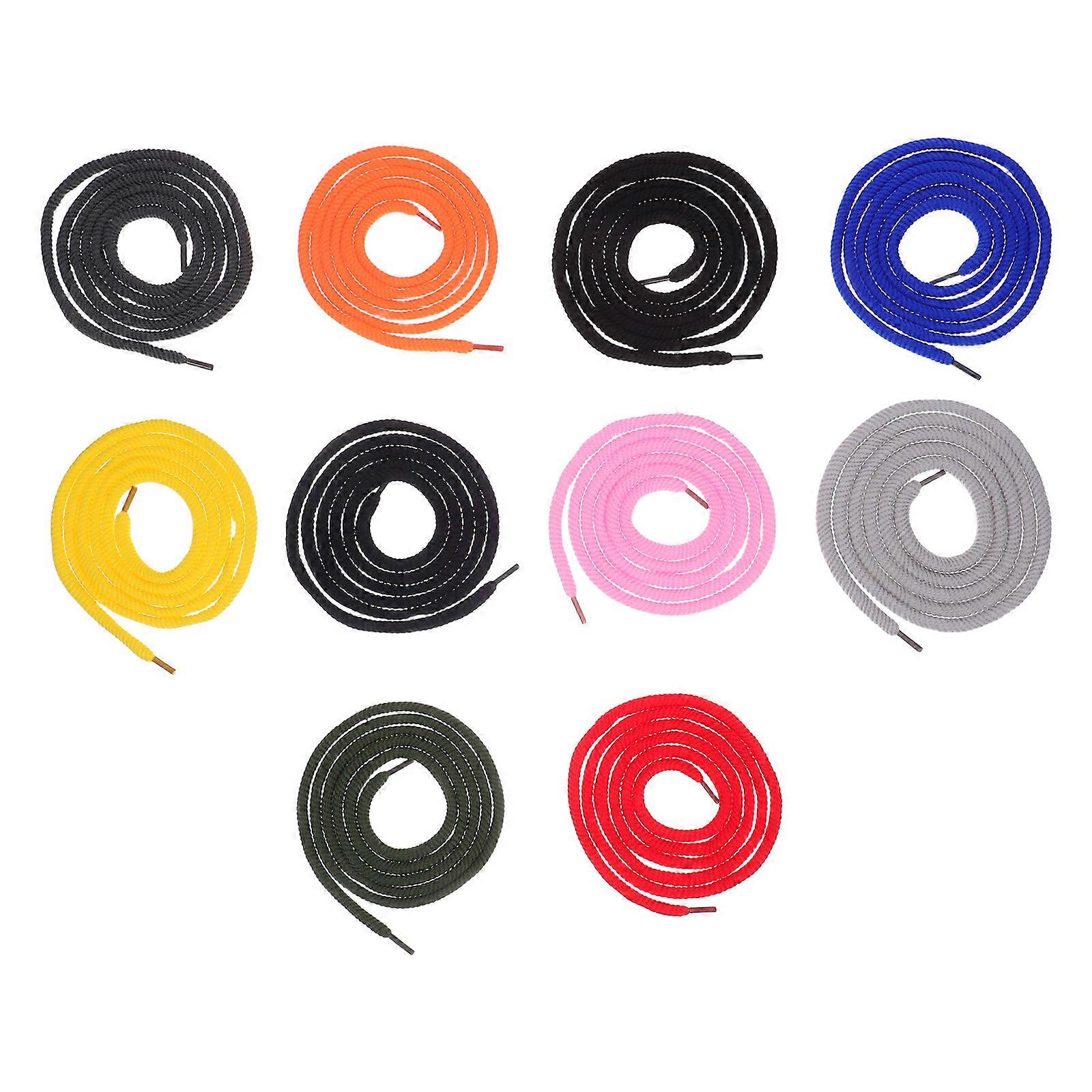10 Pcs Mixed Color Plastic Drawstring Ropes for Sweatpants and Sports Pants