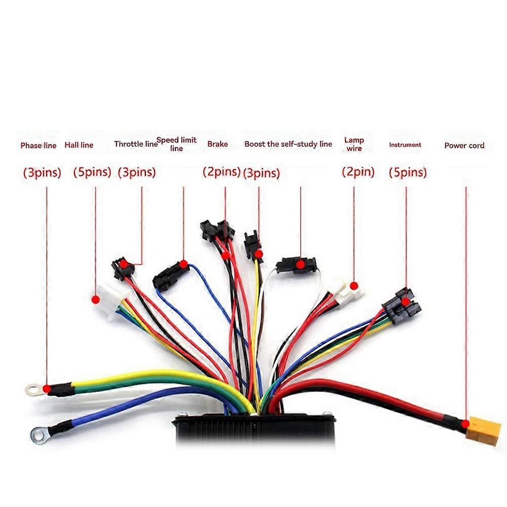 Ebike Sine Wave Controller 36/48/52V 40A Brushless Controller and S-100 LCD Color Display E-Scooter