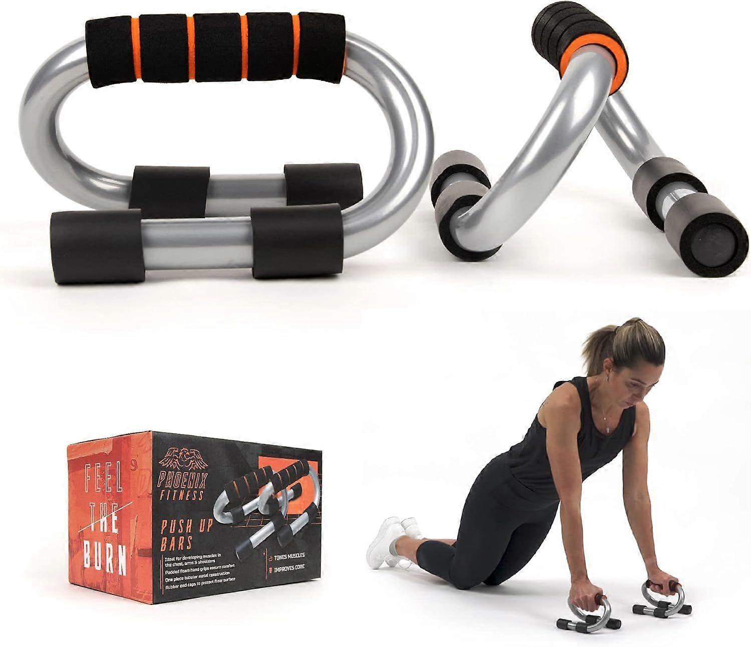 Push-up Stand - Push-up handles with non-slip foam grips for additional grip, chest, arm and shoulder training