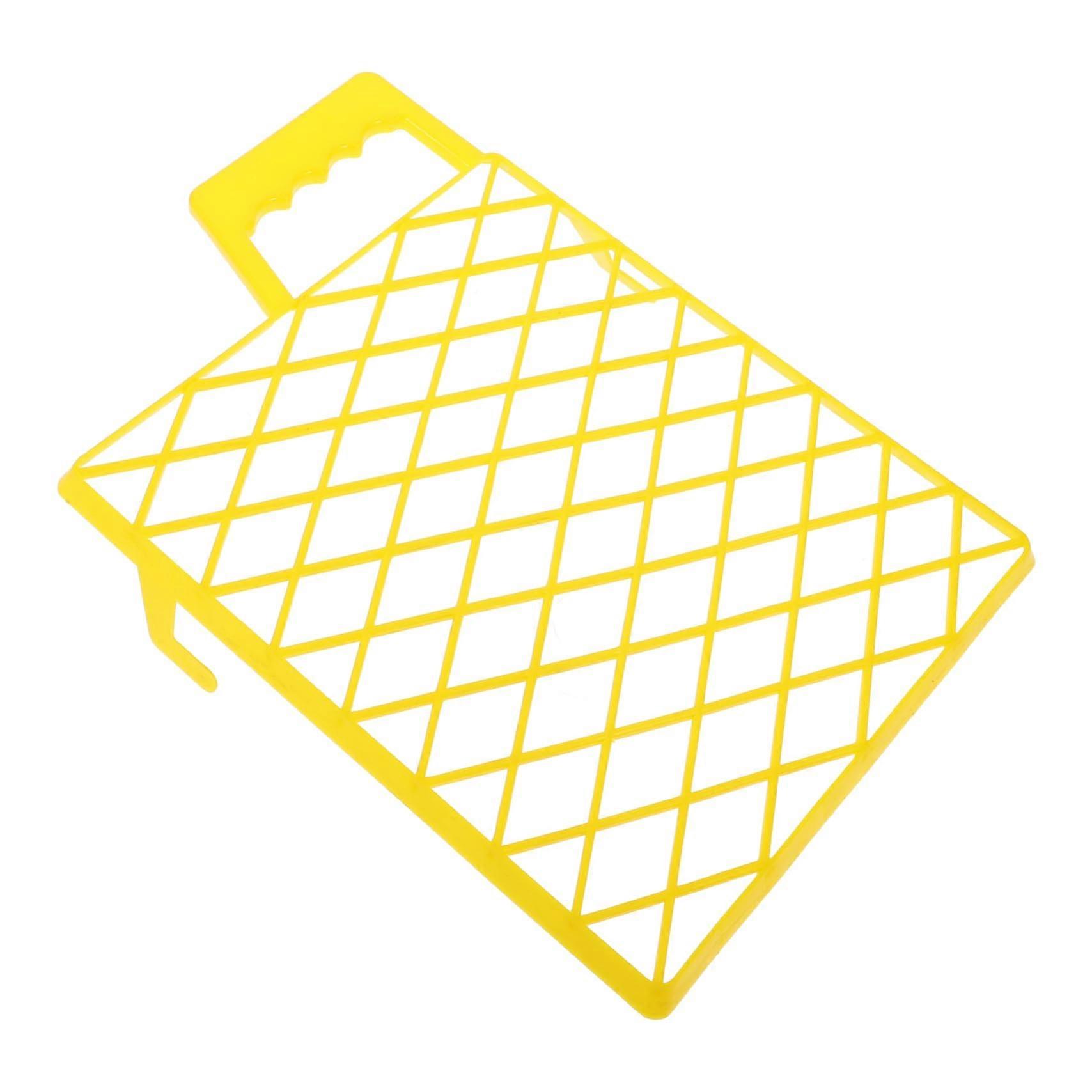 Paint Tray Divider with Plastic Grid and Yellow Mesh, 9-Inch Paint Decking Plates and Sponges for Easy Painting
