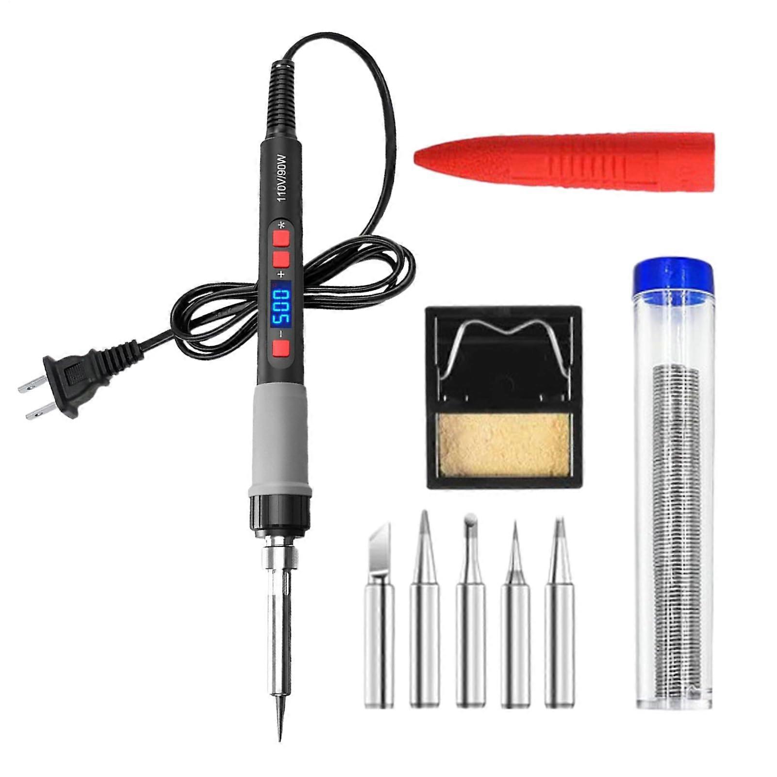 Soldering Iron Kit with Adjustable Temperature, Ergonomic Handheld Welder for Home Repairs and Appliance Projects