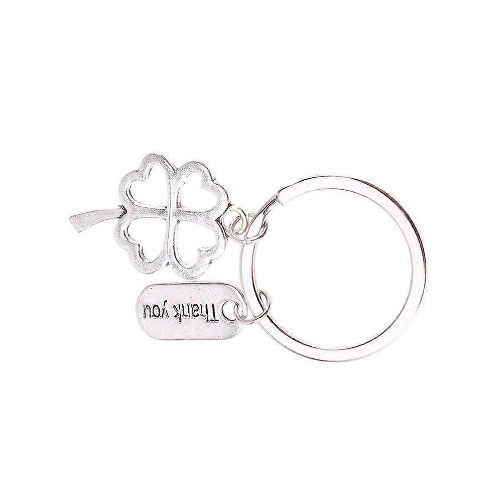 Irish Shamrock Keychains Favor Metal Key Protection 2Pcs Shape present Giving