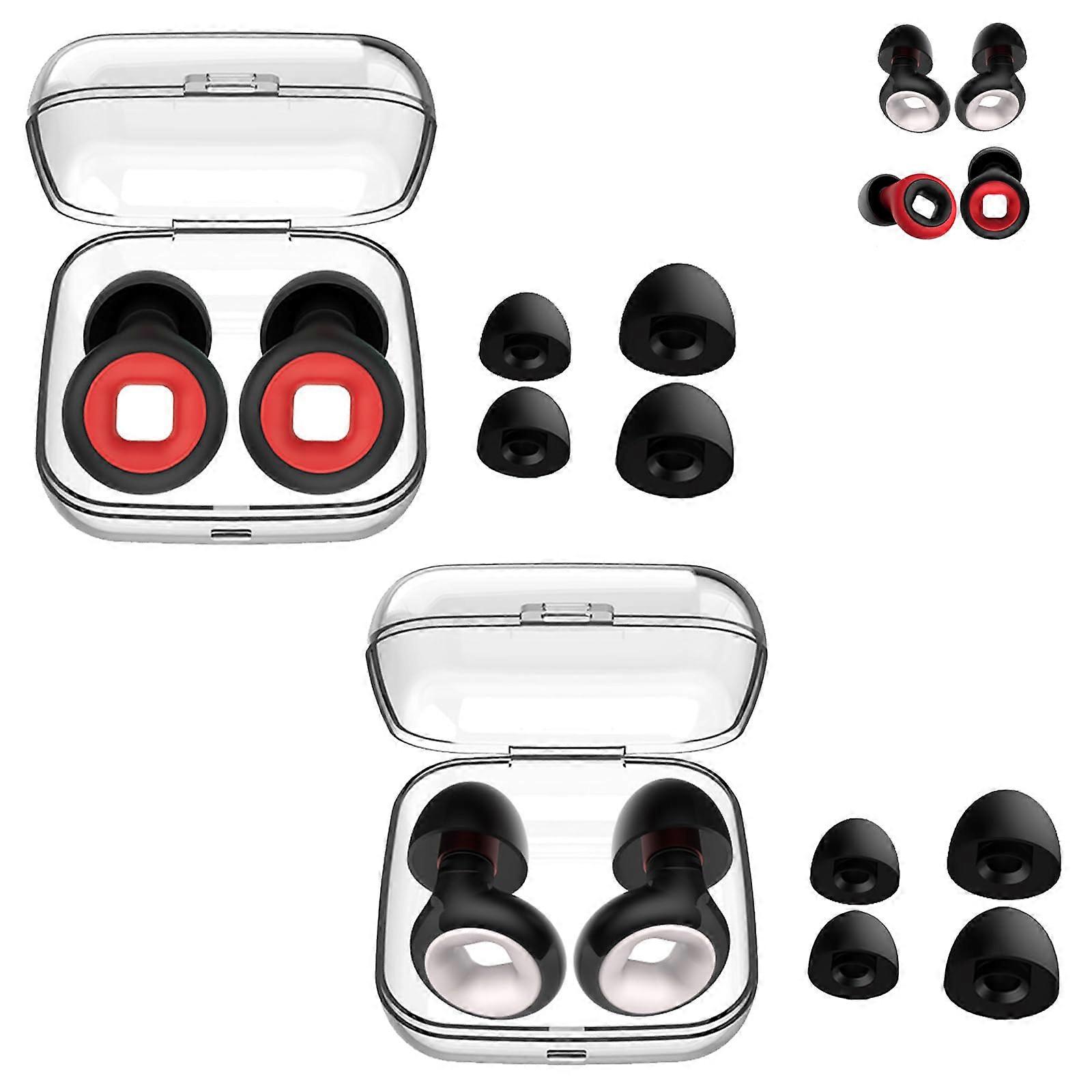 Motorcycle Ear Plugs 24 dB Wind Noise Reduction Snoring Silence Night Use 2-Pack