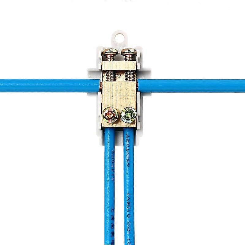 2pcs Continuous Wire Connector Main Line 1-6mm2 Quick Terminal for Electrical Wiring, 1-6mm2 Gauge Size