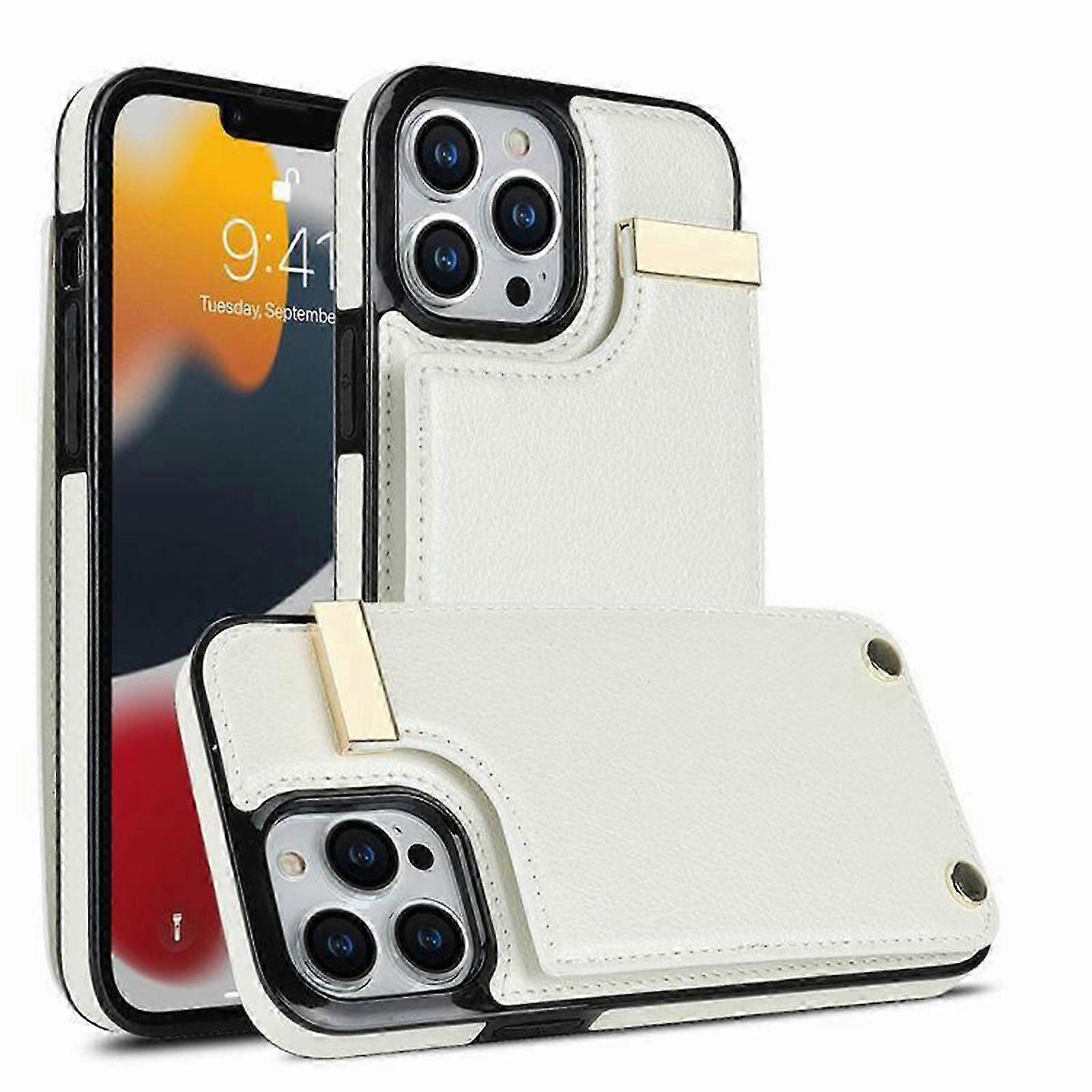 for iPhone 15 Pro Max/15 Ultra Wallet Case with Card Holder, PU Leather Kickstand Card Slots Case, Magnetic Clasp and Durable Shockproof Cover
