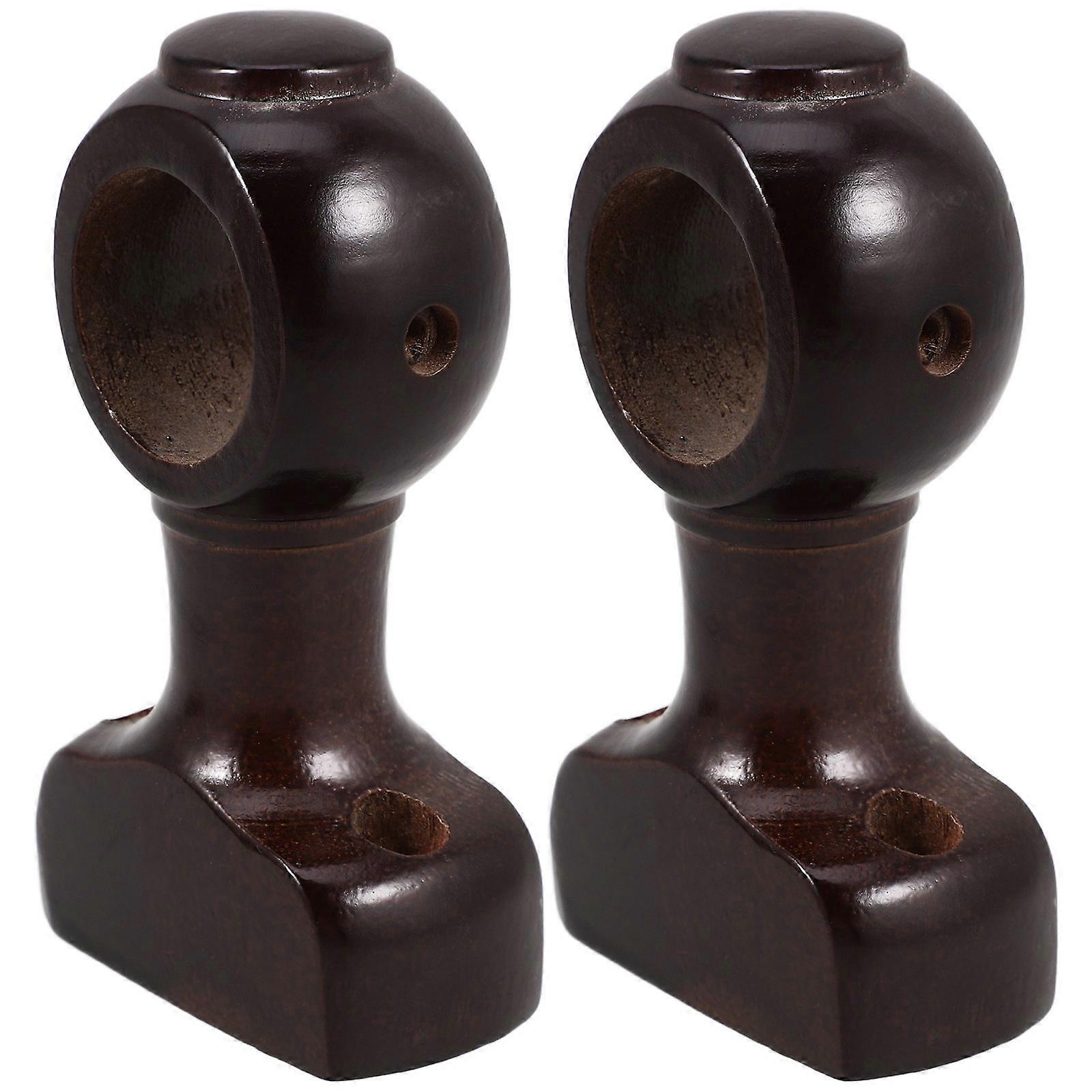 Heavy Duty Curtain Rod Holder Brackets Wall Mounted Support for Bathroom Closet Single Double Pole Stable Secure Fittings