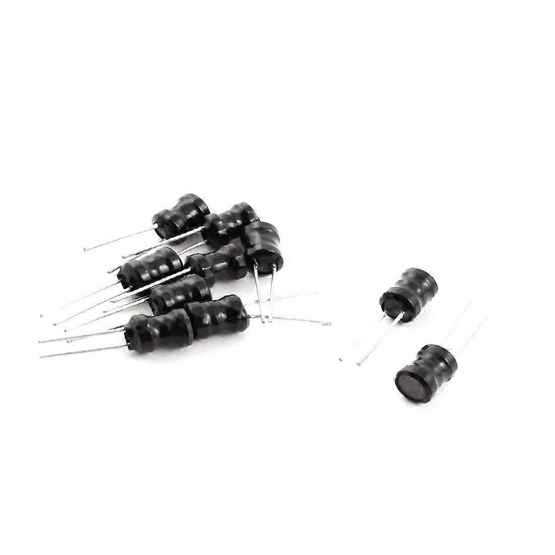 10pcs 30mH 30mA 6x8mm 10% Tolerance Radial Lead Inductor Black