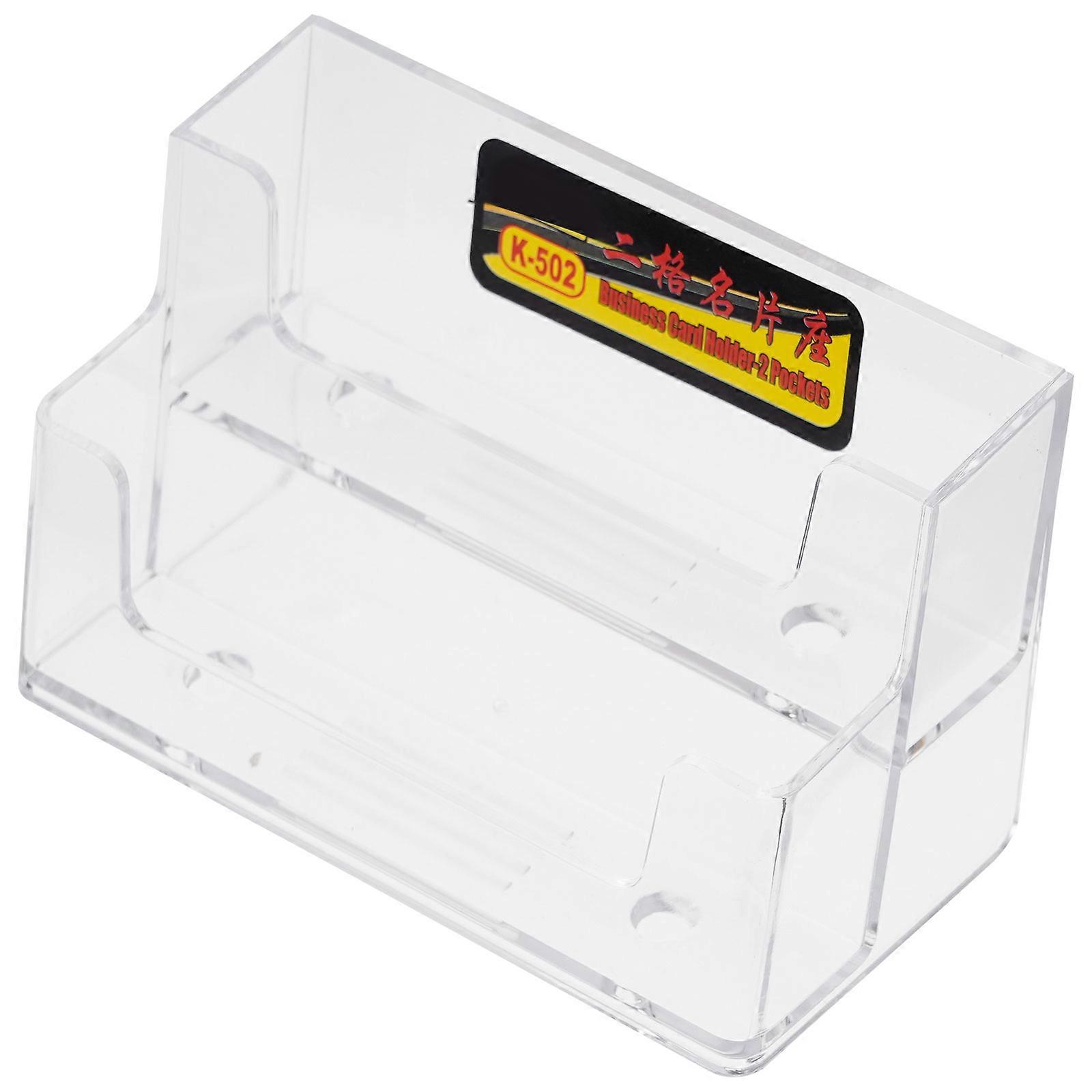 Table Card Holders Business Cards Holders Office Desks Card Storage Modern Style 9.9x5.7cm 2Set
