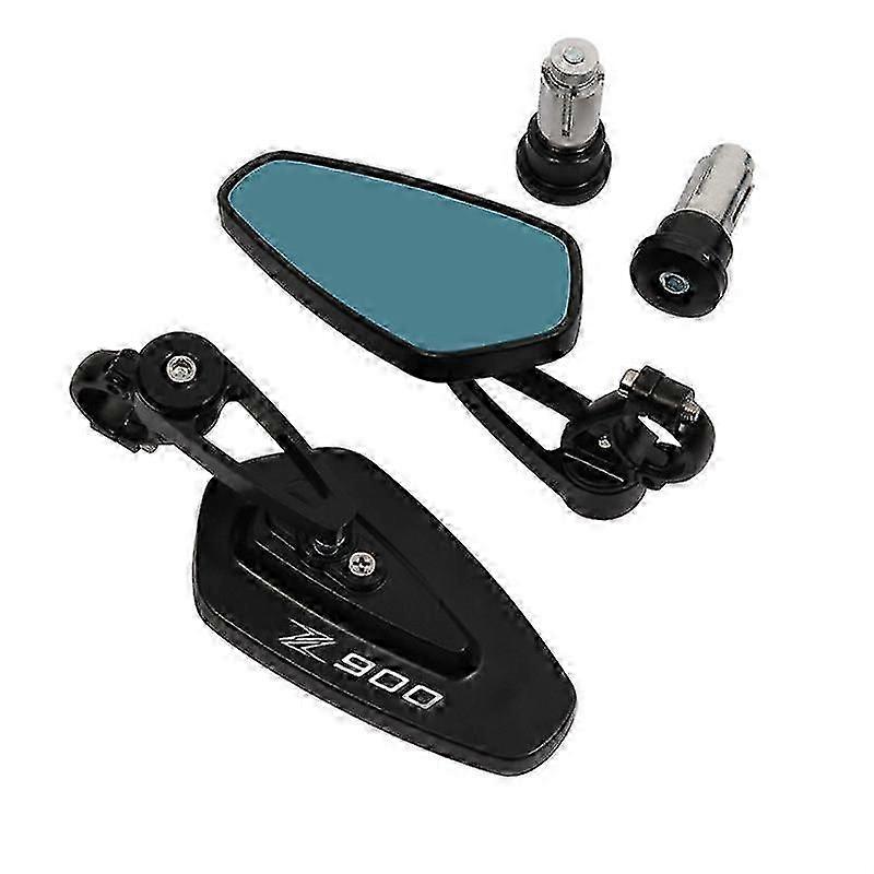 For Kawasaki Z900 Z 900 Motorcycle Rear View Black Handle Bar End Side Rearview Mirrors
