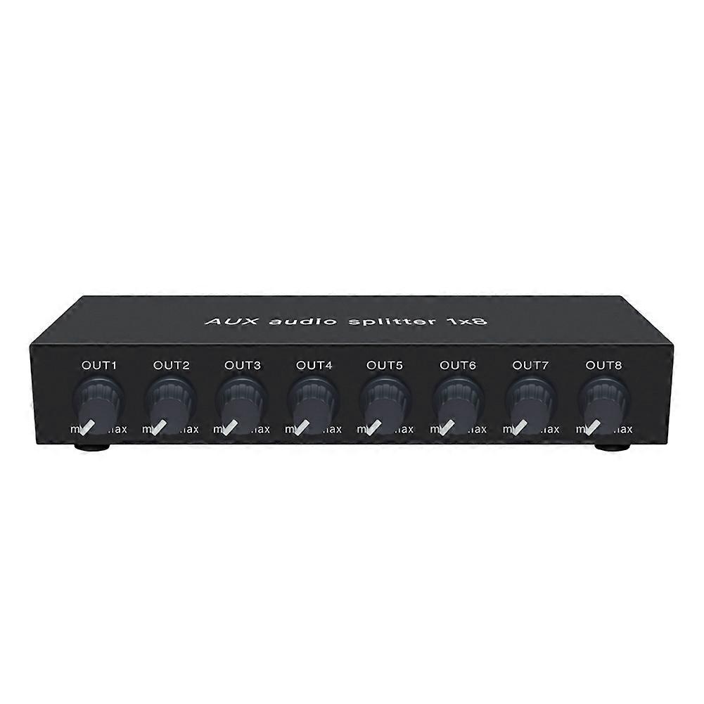 AUX Audio Splitter Multi Kopfhörer Audio Splitter Verstärker Stereo Audio Verstärker Adapter Kopfhörer Splitter 1X8 EU Stecker