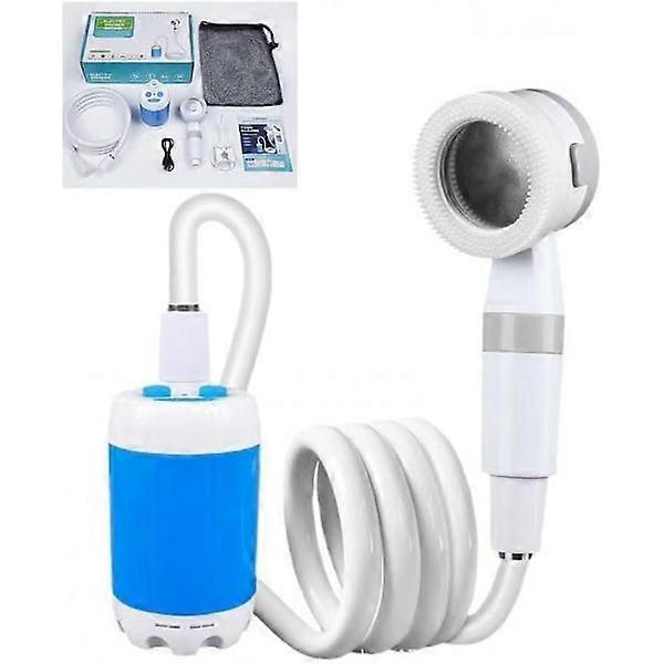 Rechargeable Camping Shower Pump - Adjustable Flow for Travel