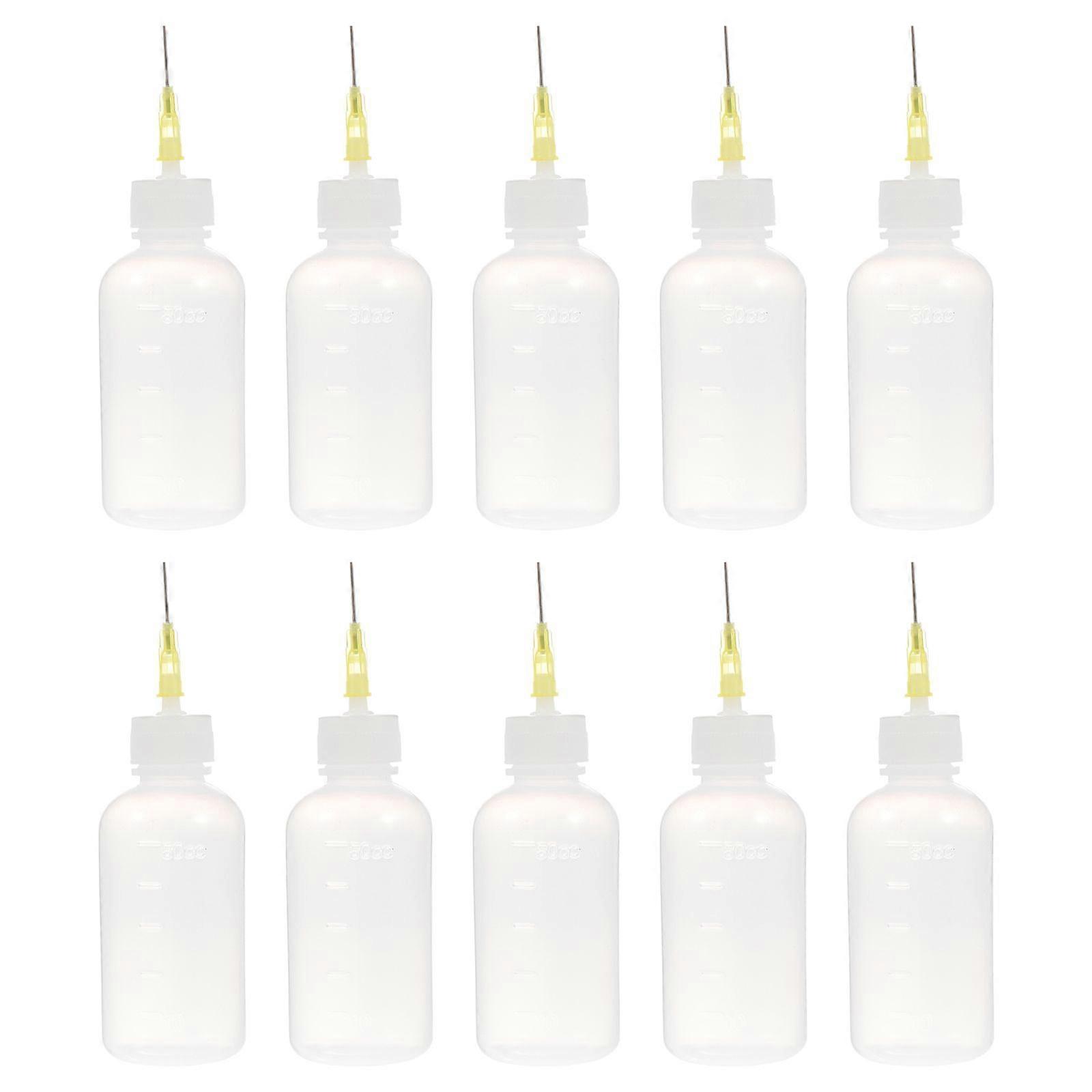 10pcs Needle Tip Glue Bottles Plastic Dropper Bottles Applicator Bottles