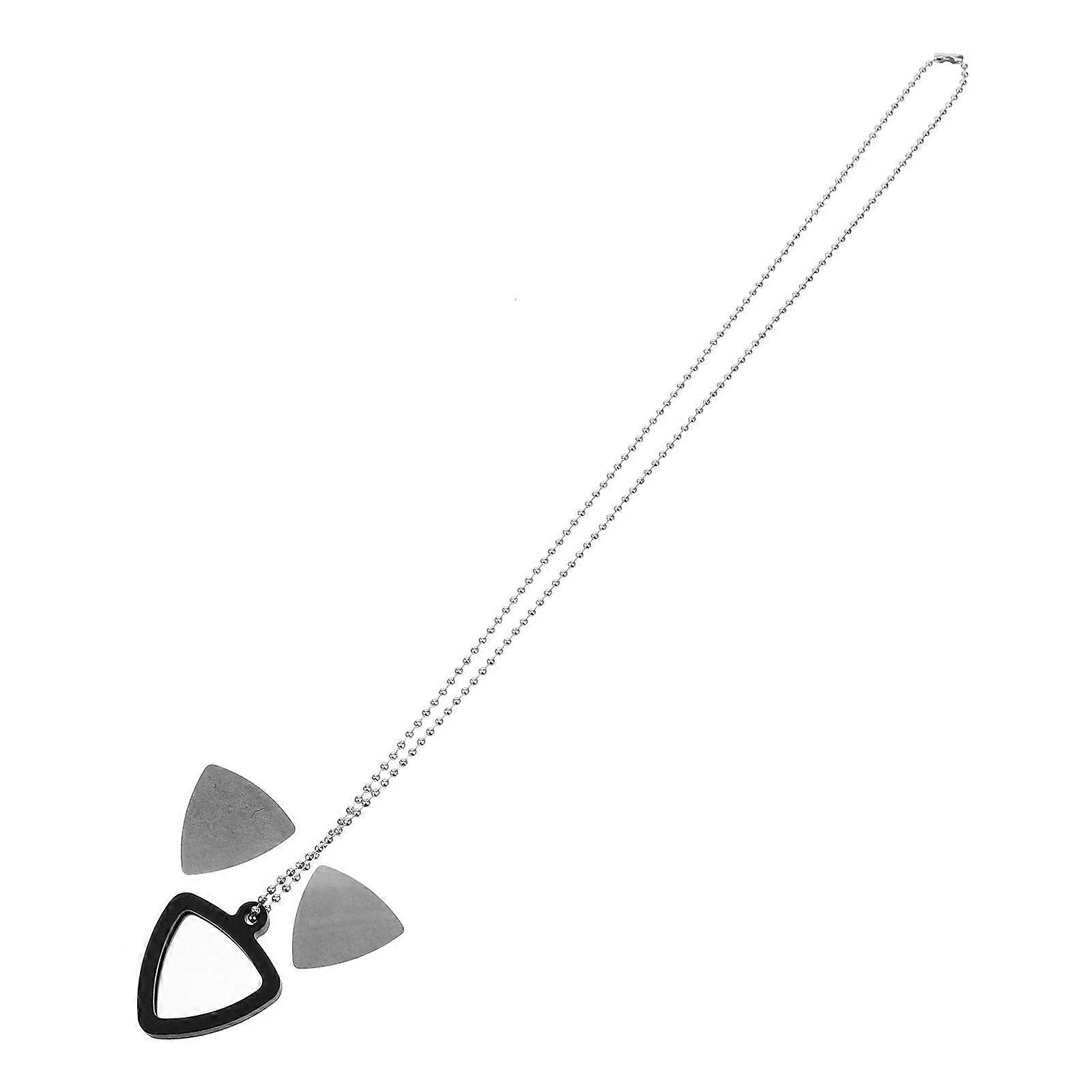 1 ensemble de collier porte-médiators de guitare en silicone