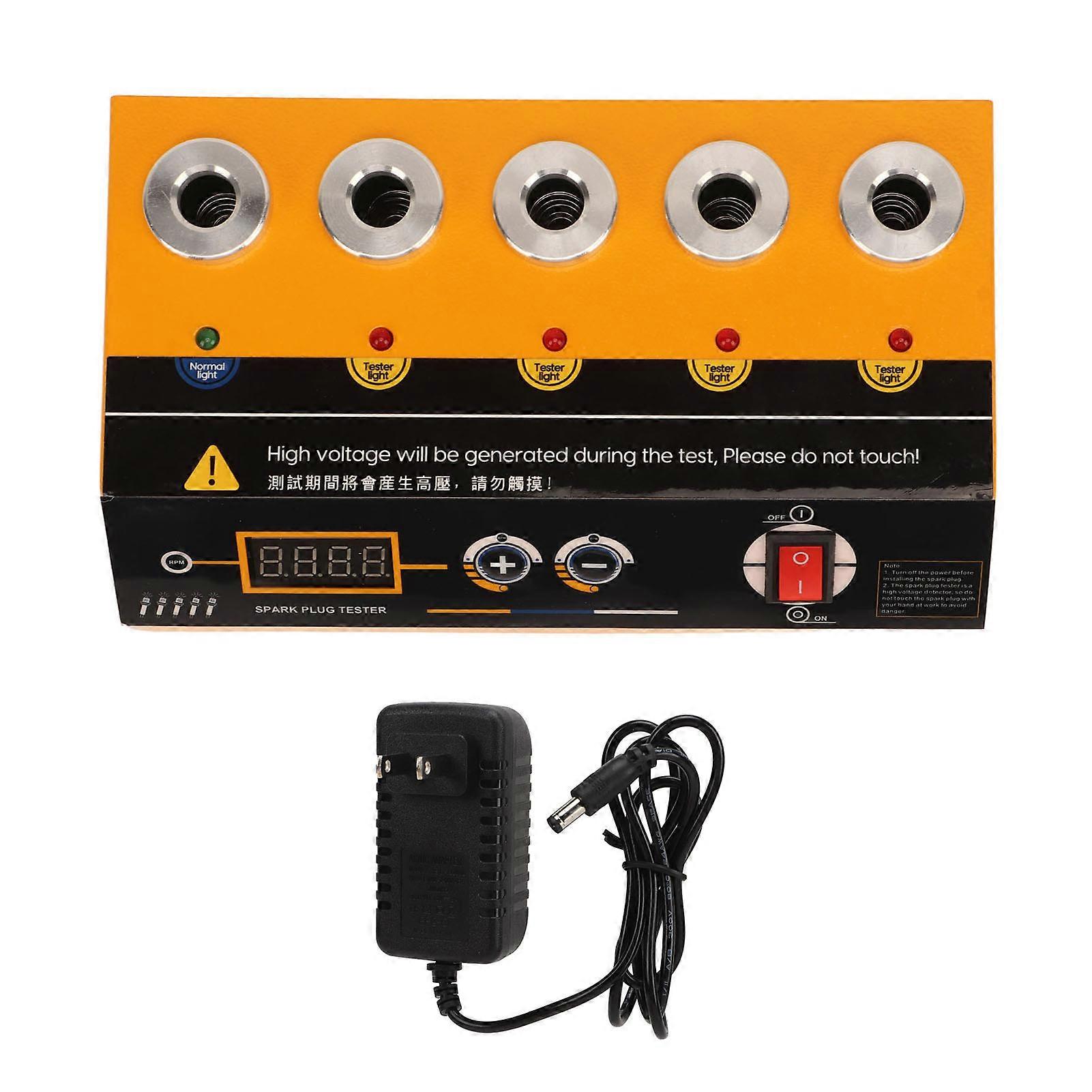 Car ignition tester for high frequency spark plug analysis