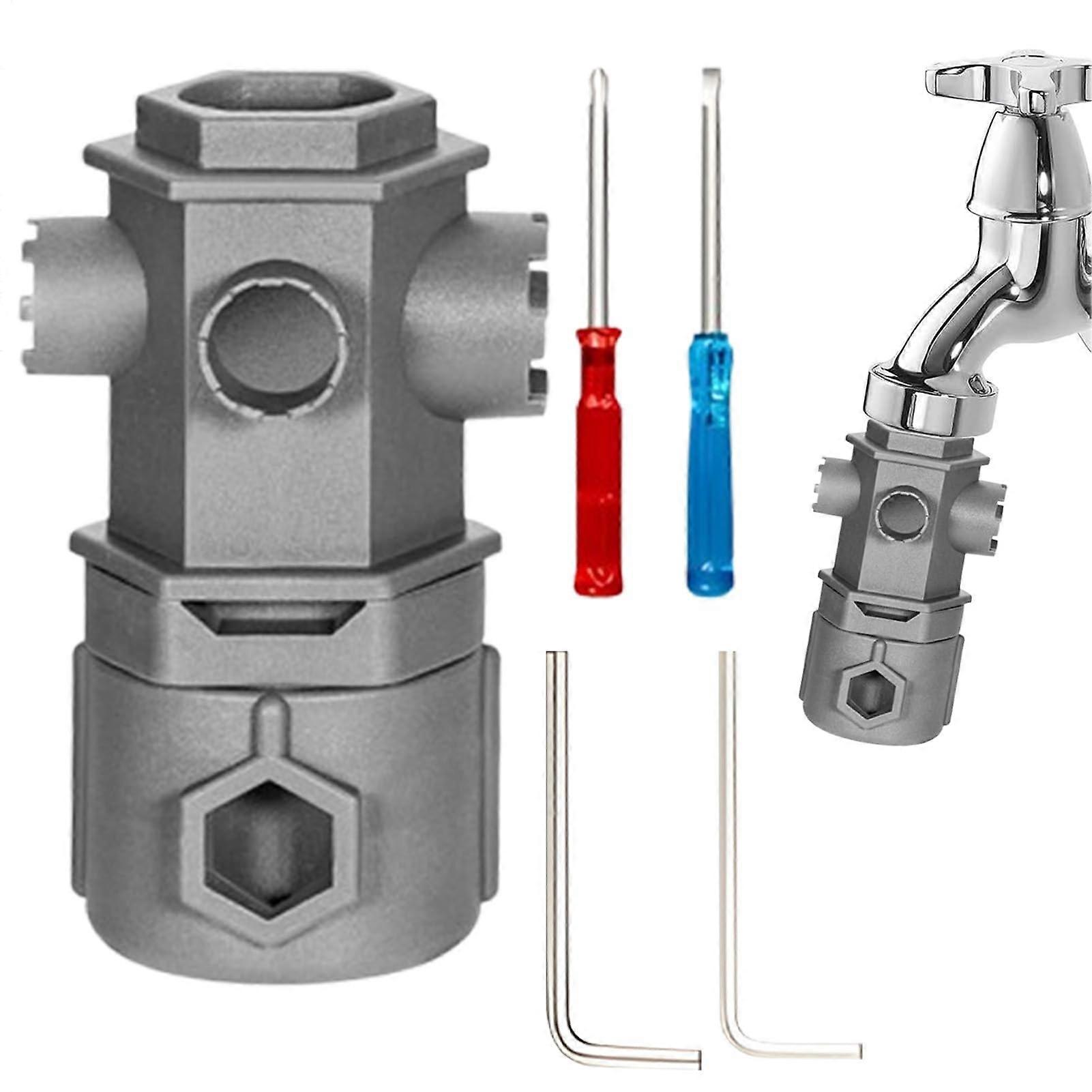 Multifunctional sink wrench, sink wrench faucet tool  drain wrench, faucet wrench  sink tools, bathroom wrench, multifunctional tool