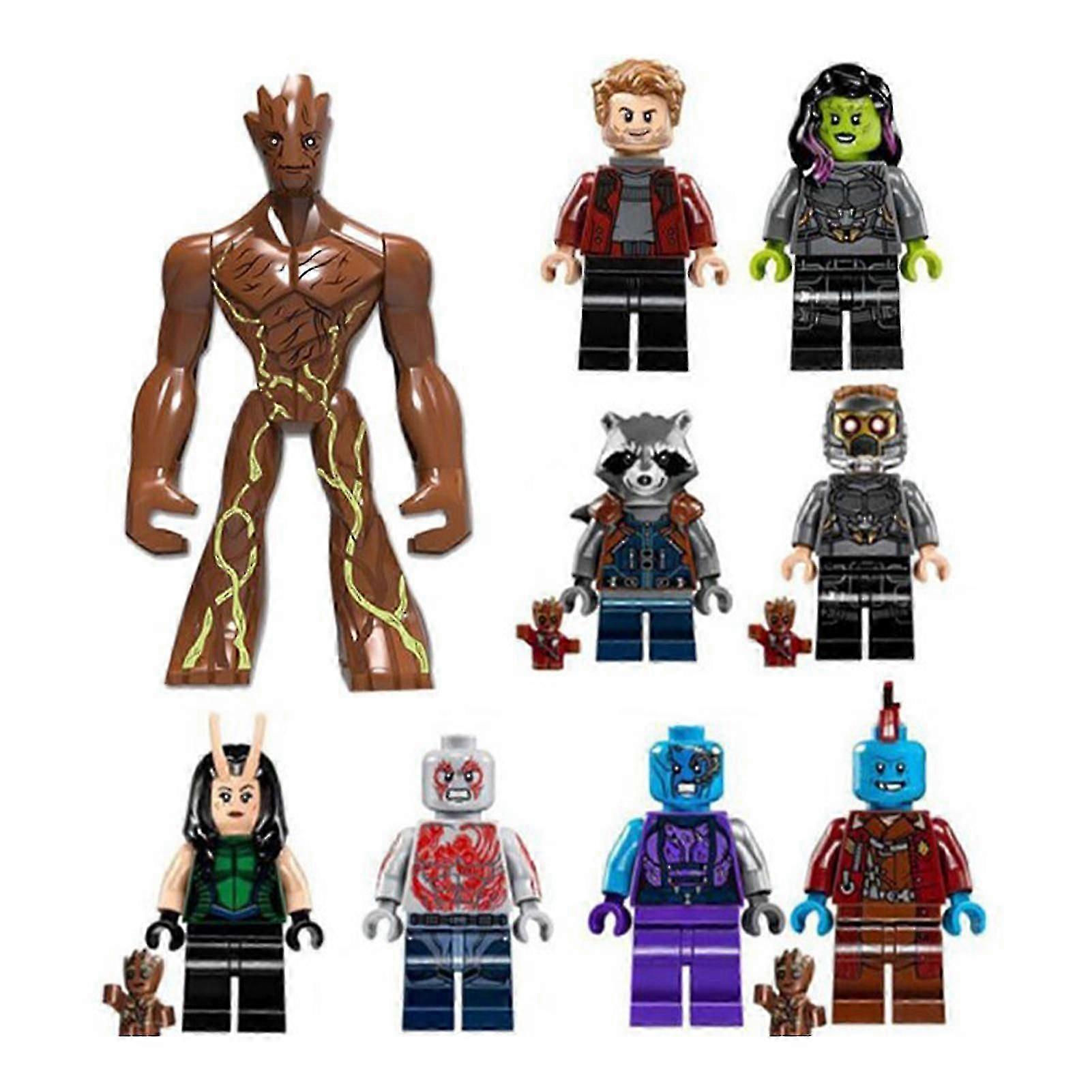 9-Piece Mini Building B Character Set: Display Toy for UK Collectors