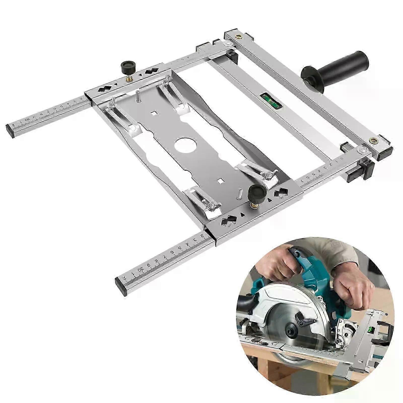 Cutting Machine Edge Guide Positioner Board Bottom Bracket Stainless Steel Multifunctional Woodworking Table Saw