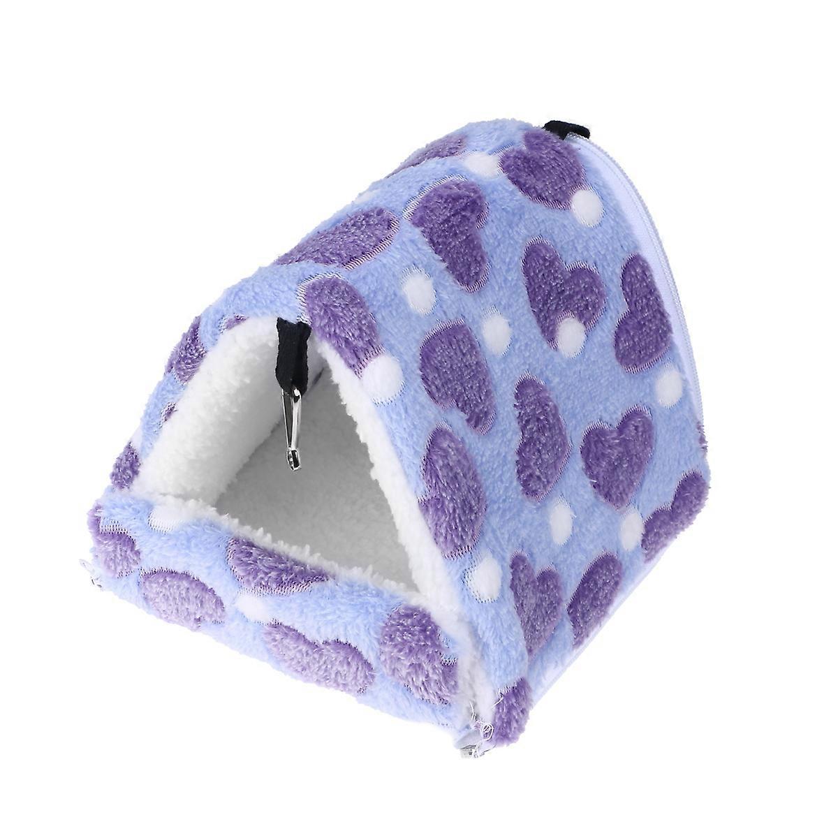 Small Animal Hideout Bed Pet Nest For Hamster Warm Cotton Easy to Clean 21x20cm 1Set
