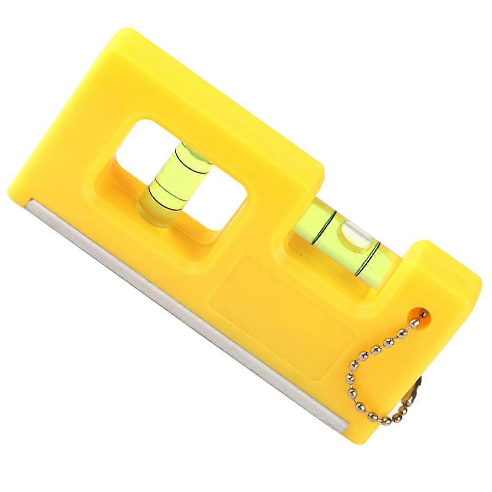 High-Precision Measurement Mini Level Gauge Levelling Tool Pocket Storage Plastic Multi-Functional Measurement 3.9×1.8×0.8in 1Set