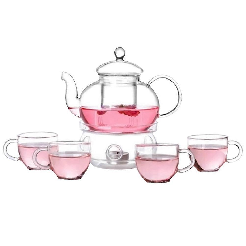 Single Serving Tea Set Portable Tea Set Heat Resistant 6PCS