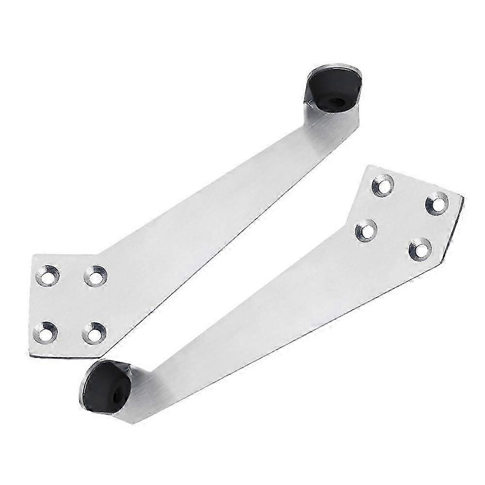 Butée de porte au-dessus de la tête Butée de porte en acier inoxydable à 90 degrés avec butée en caoutchouc tampon pour porte d’entrée ou porte battante (gauche droite)-Bon