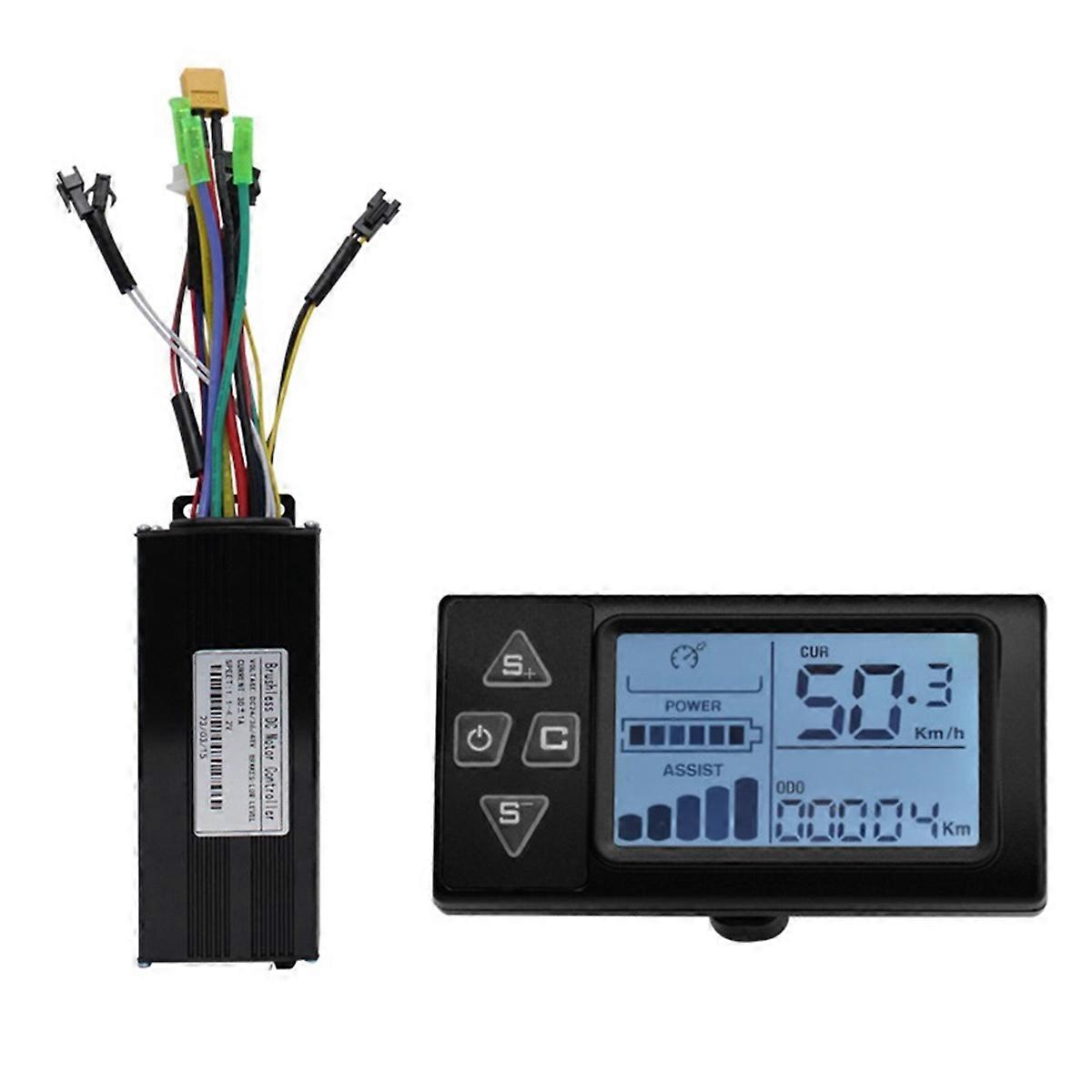 Ebike Sine Wave Waterproof Controller 36V/48V 30A 750W 1000W Three-Mode Controller with S861 Displa