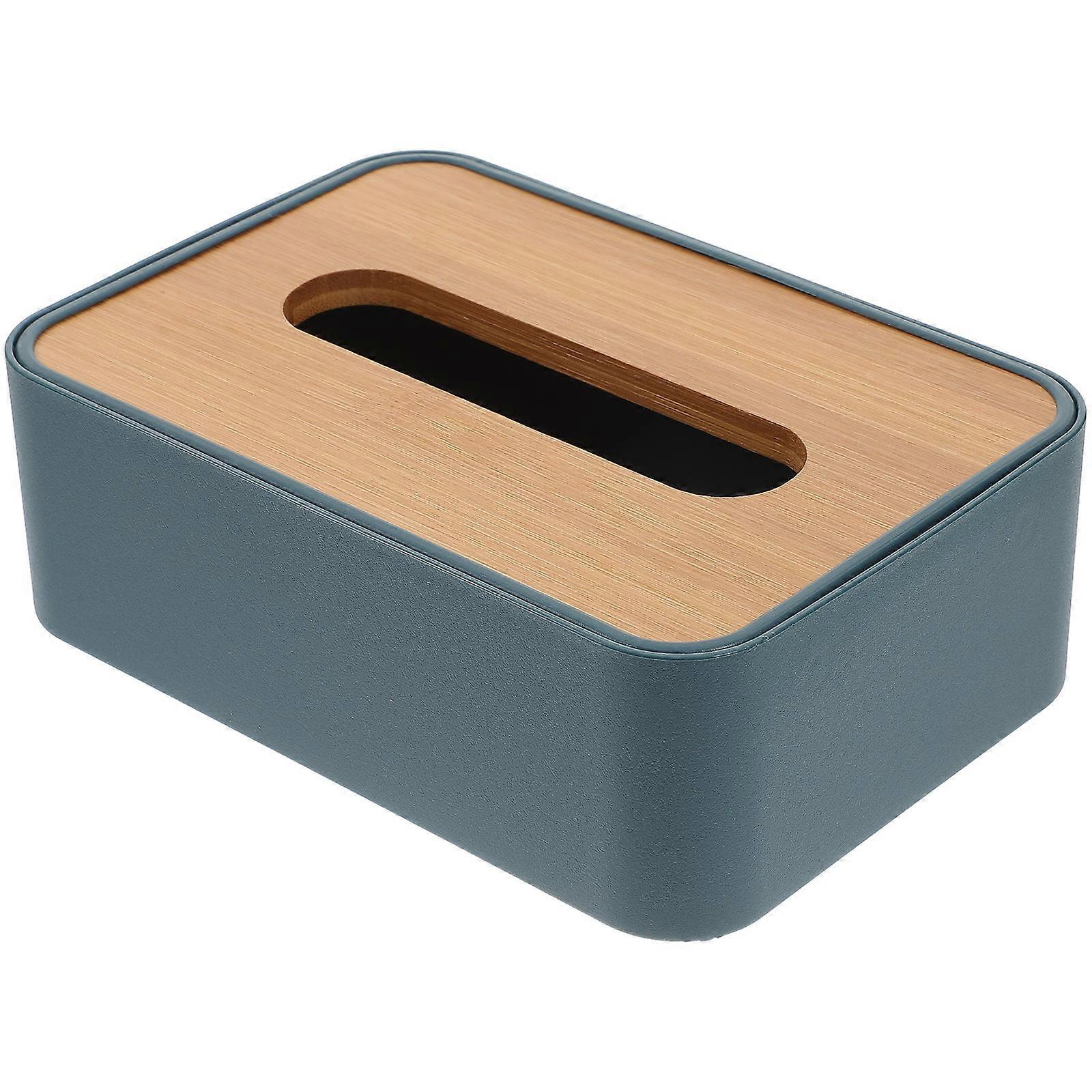 Box Elegant Tissue Box Cover Rectangular Desktop Storage Case For Home Office Easy To Clean For More