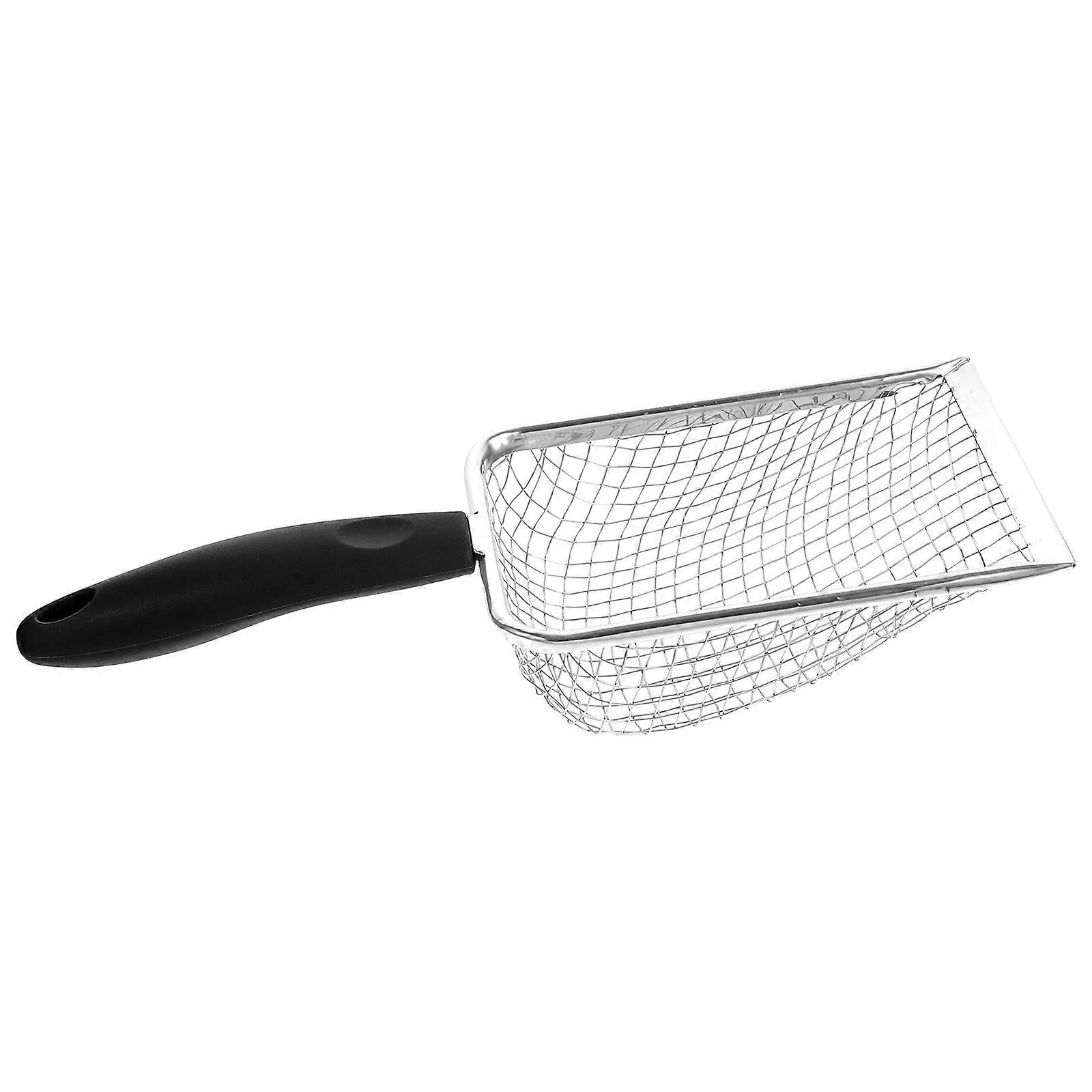 Durable Stainless Steel Cat Litter Scoop Black Lightweight Sifting Tool for Home Use 11.5 Inch