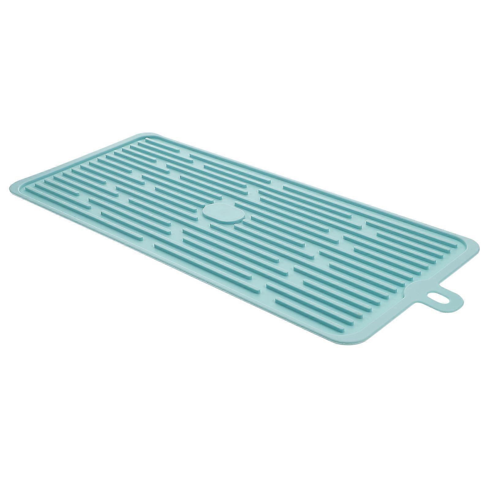 Silicone Dish Drying Mat Quick Drying Kitchen Mat Countertop Smooth Lightweight Safe Material Pots Pans Plates Convenient Practical