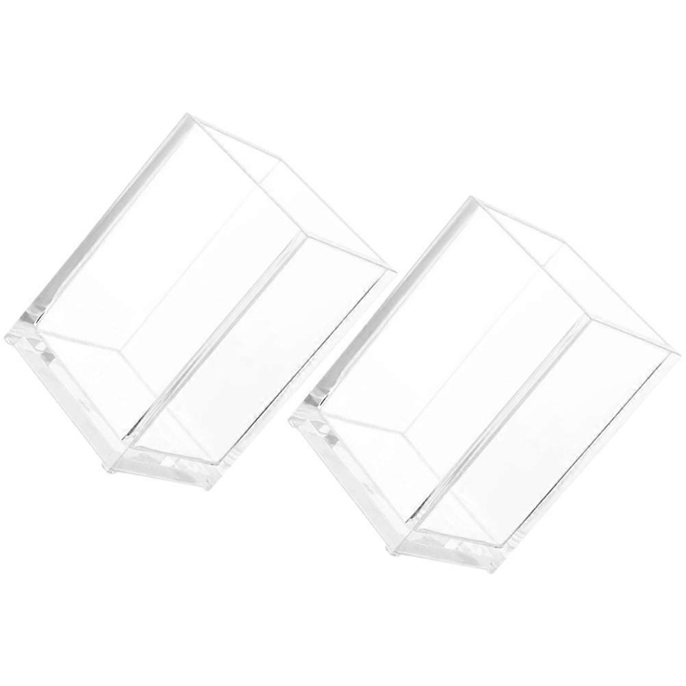 Transparent Acrylic Makeup Brush Organizer for Vanity with Stable Design and Premium Quality 2Pcs
