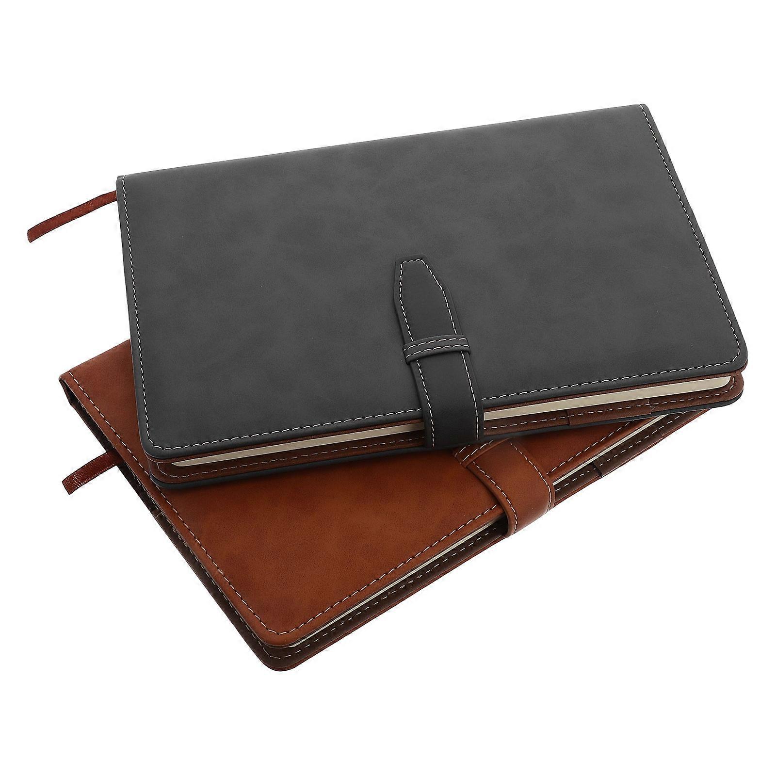 Here's a polished product description for your **2pcs Notebook (PU Journals with Lined Pages & Buckle Closure)**:
 
### 📓 2pcs PU Notebooks –